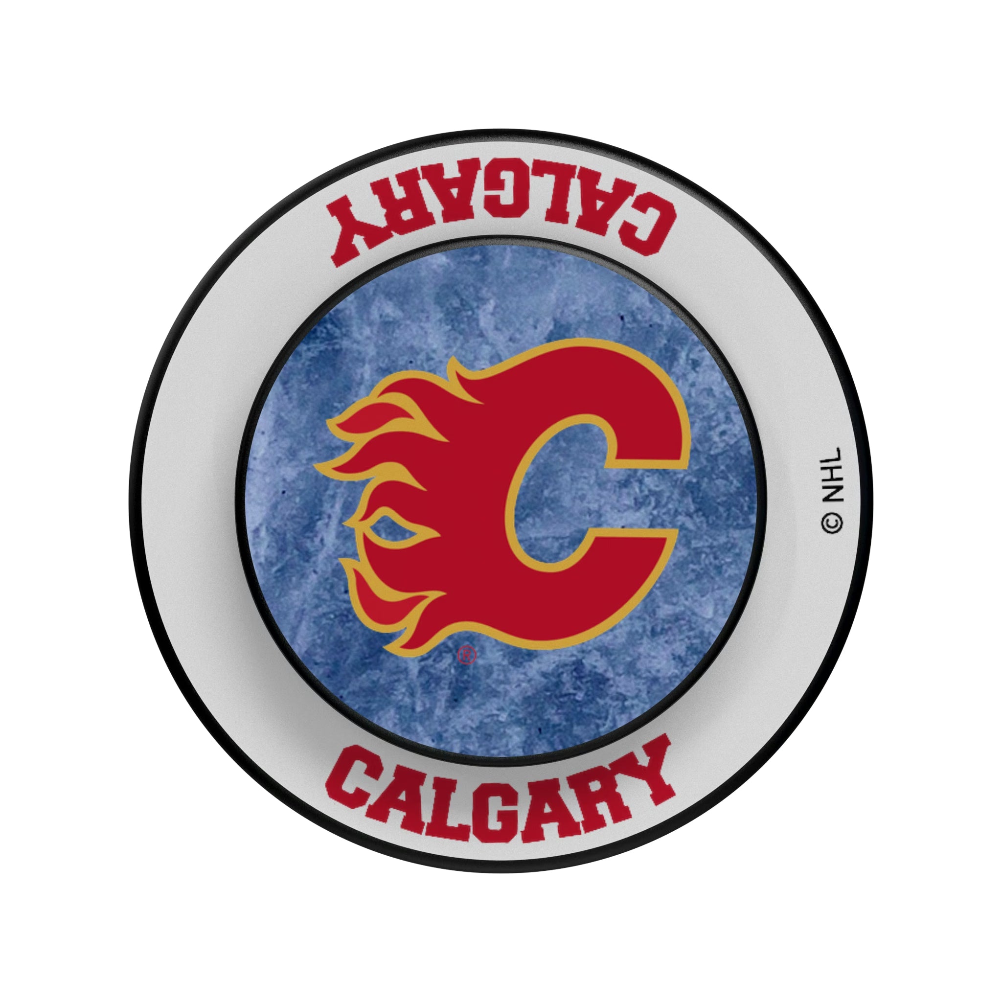Calgary Flames Ice Wordmark Popsockets Round Magnetic