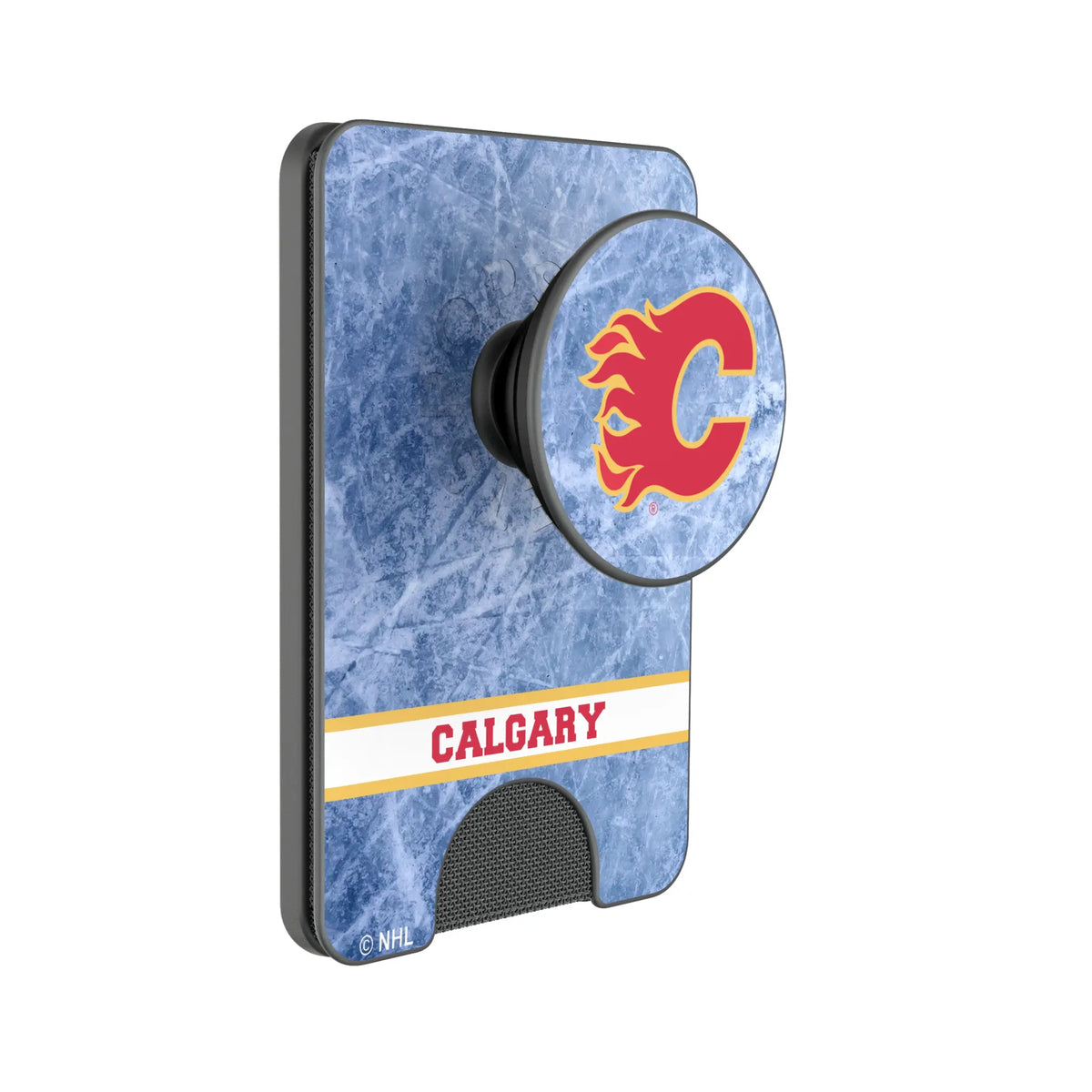 Calgary Flames Ice Wordmark Popsockets Wallet Magnetic