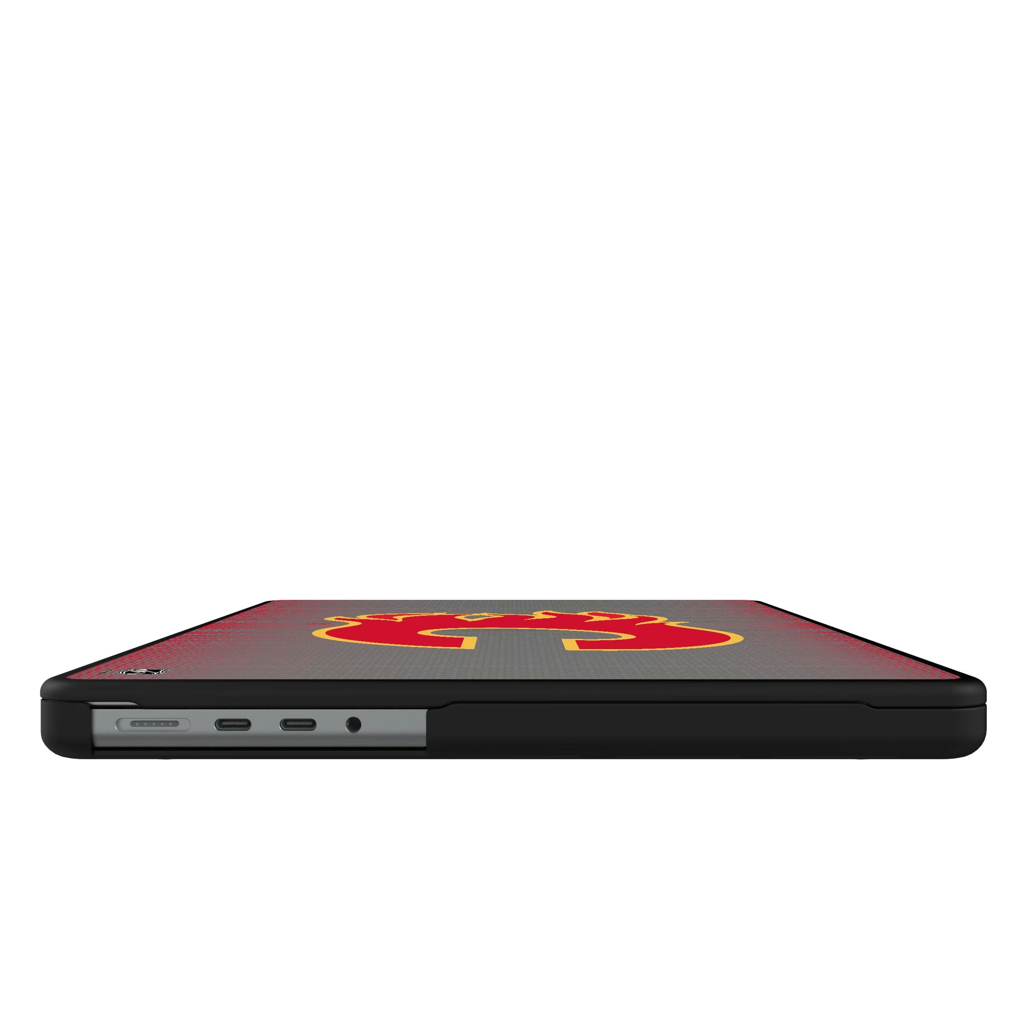 Calgary Flames Linen MacBook Laptop Case for Apple MacBook#Device_MacBook Pro (14-inch, 2021) / MacBook Pro (14-inch, 2023) / MacBook Pro (14-inch, 2024)