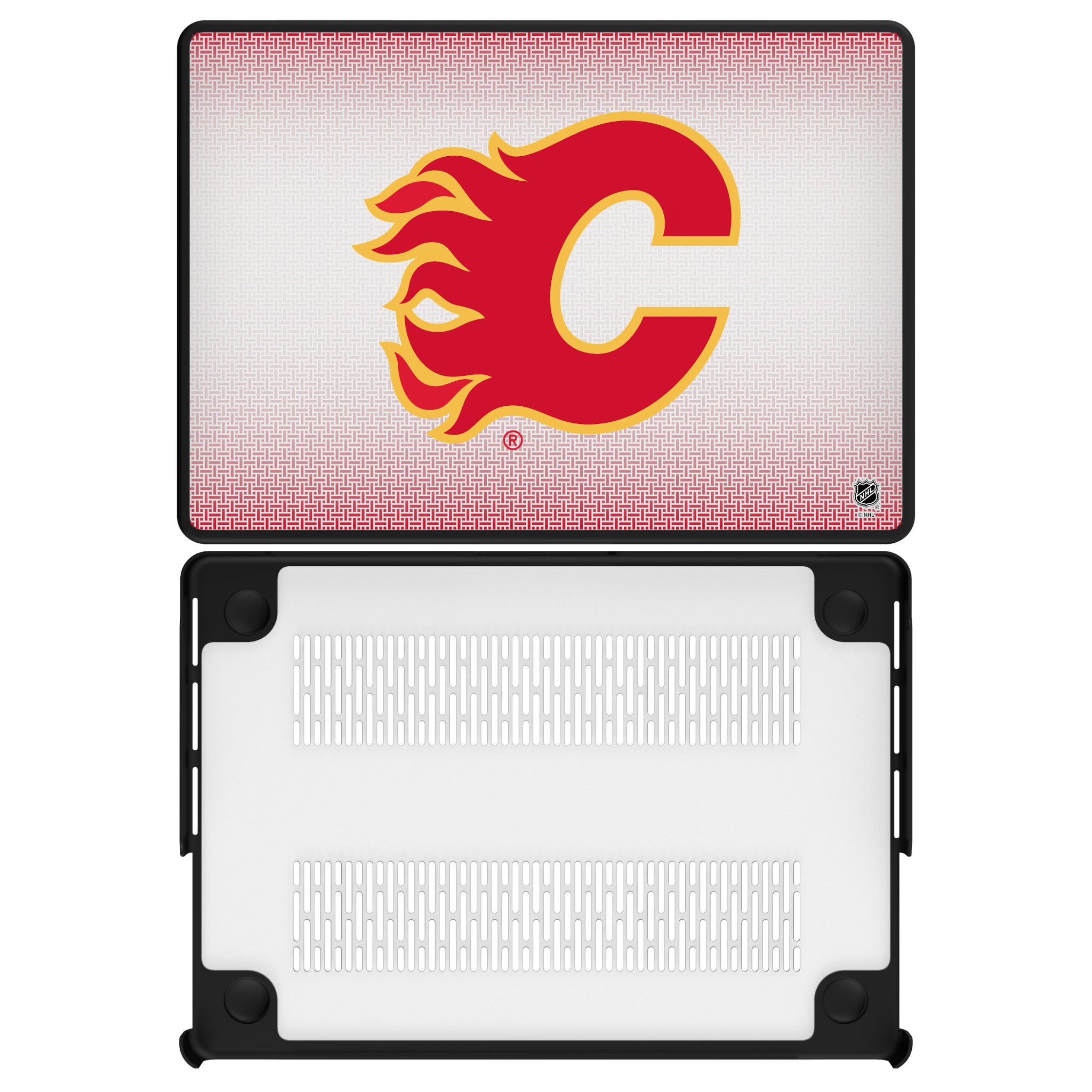 Calgary Flames Linen MacBook Laptop Case for Apple MacBook#Device_MacBook Pro (14-inch, 2021) / MacBook Pro (14-inch, 2023) / MacBook Pro (14-inch, 2024)