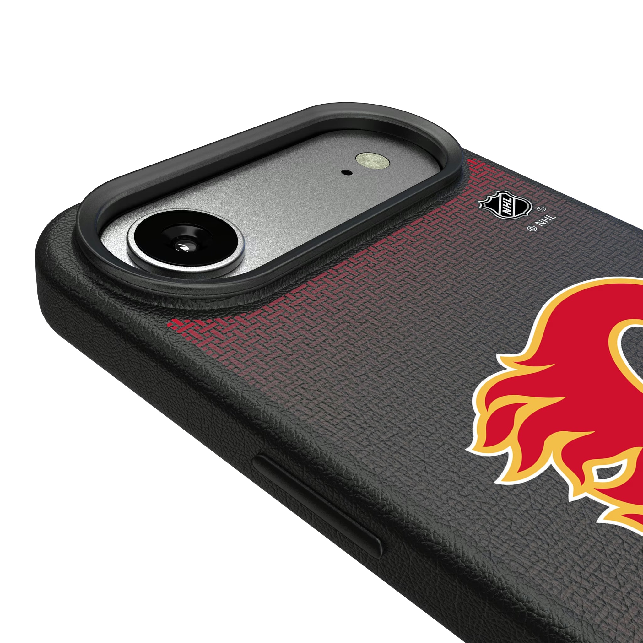Calgary Flames Linen iPhone MagSafe Compatible Phone Case for Apple iPhone - Detail#Device_iPhone Air