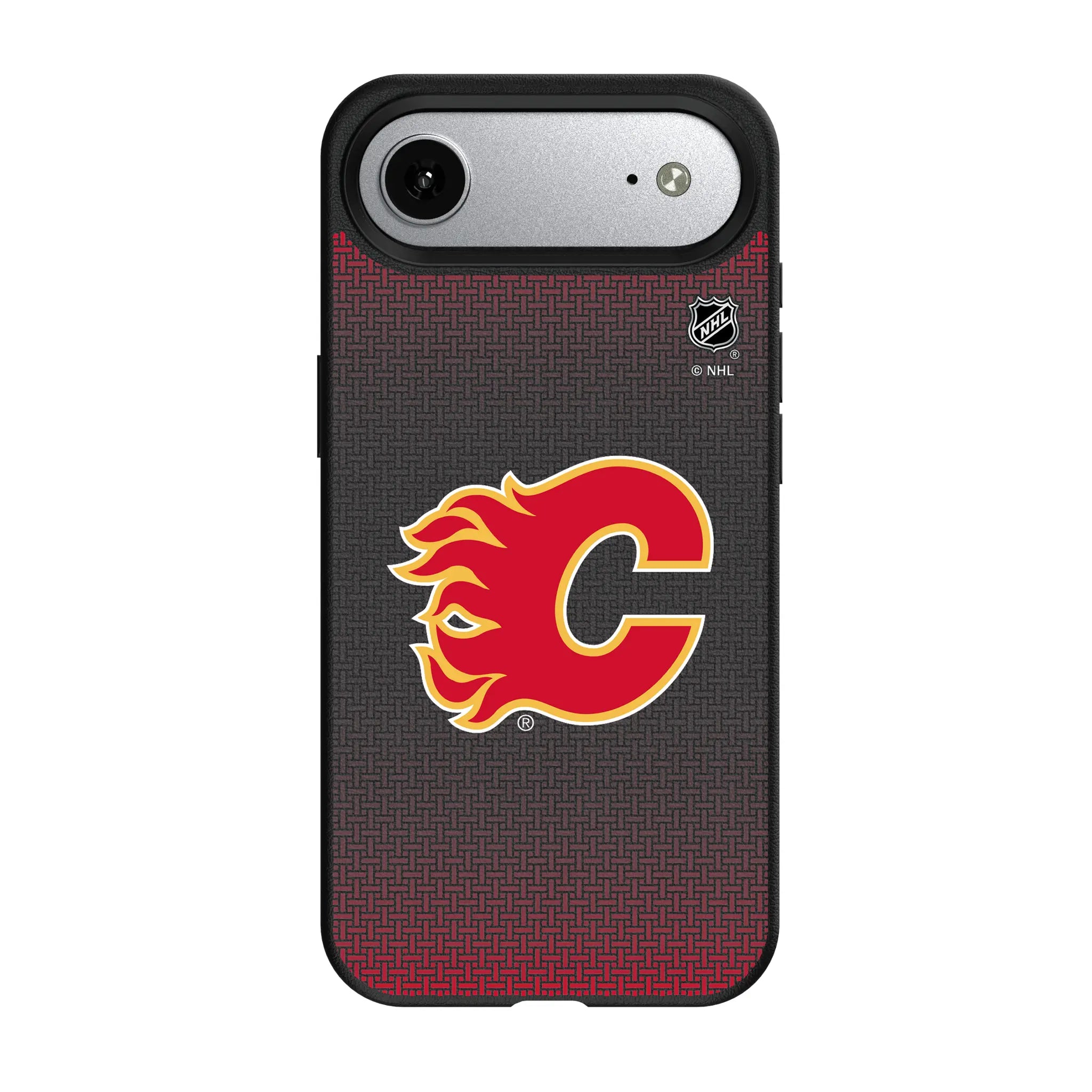 Calgary Flames Linen iPhone MagSafe Compatible Phone Case for Apple iPhone#Device_iPhone Air