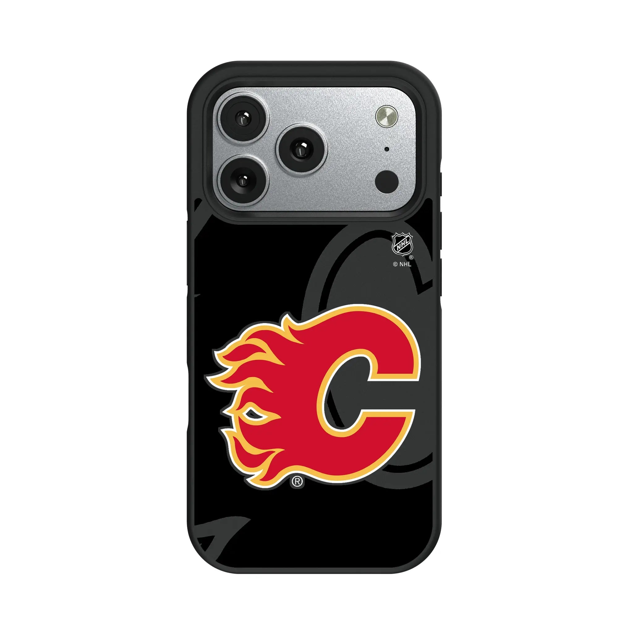 Calgary Flames Monocolor Tilt iPhone Bump Phone Case for Apple iPhone#Device_iPhone 17 Pro