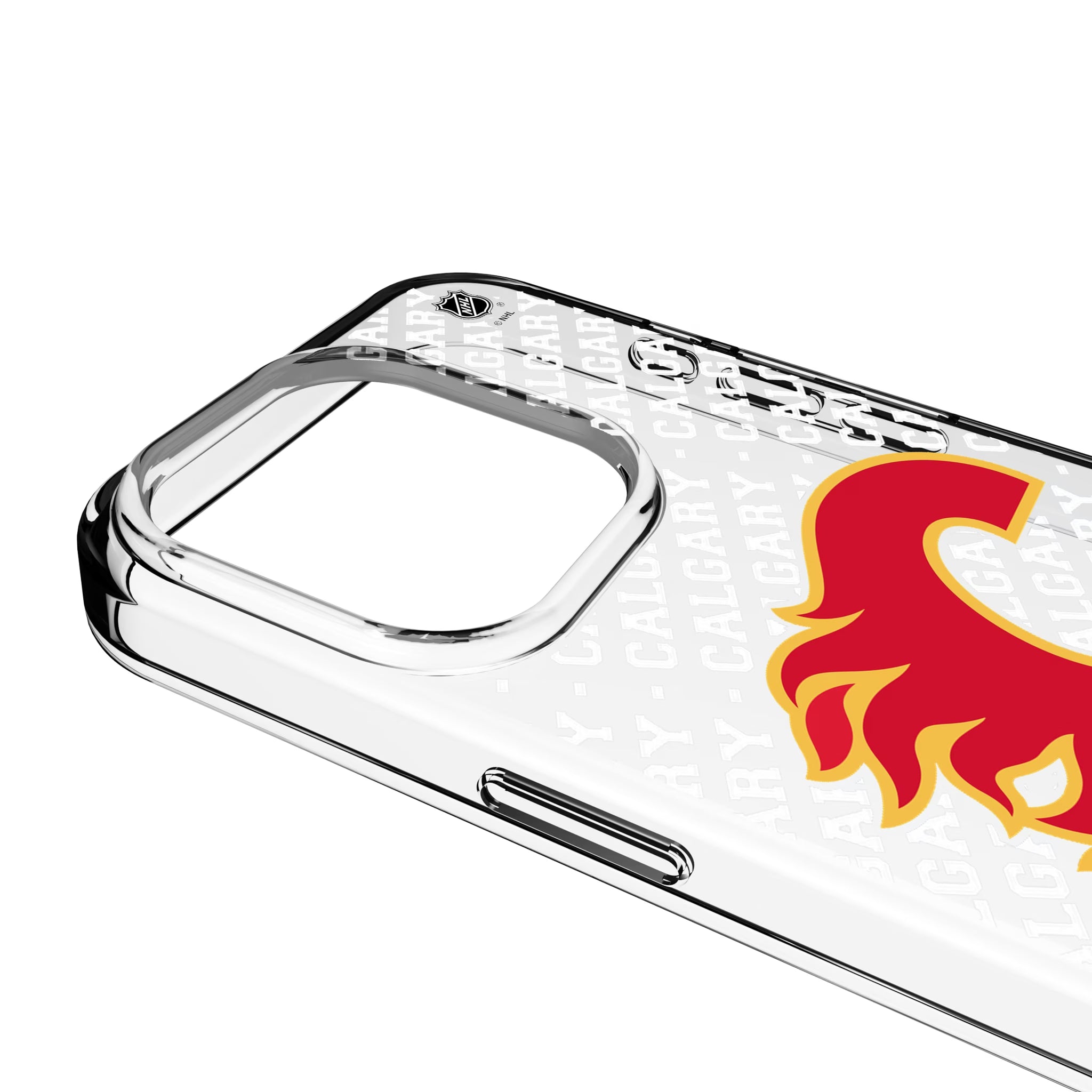 Calgary Flames Personalized EndZone Plus iPhone Clear Phone Case for Apple iPhone - Detail