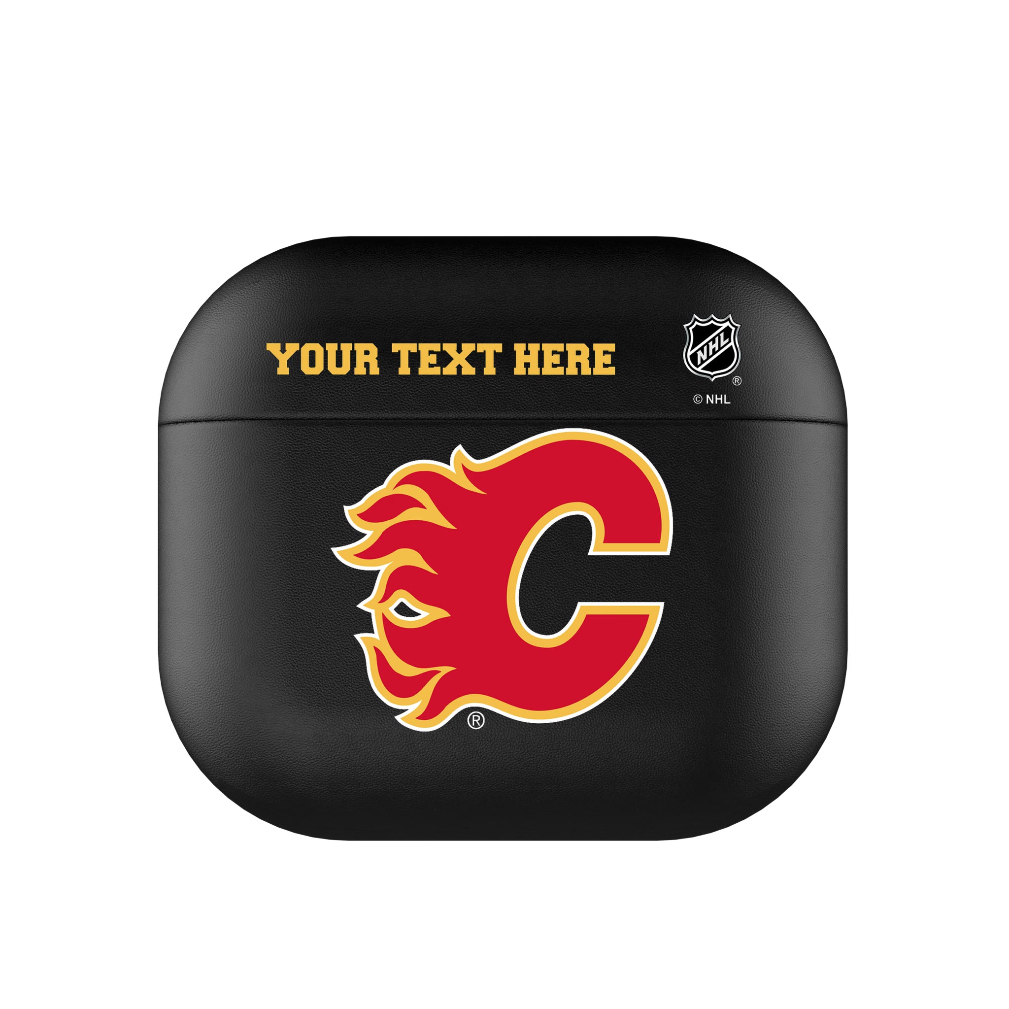 Calgary Flames Personalized Insignia AirPods AirPod Case Cover#Device_AirPods 3rd Gen