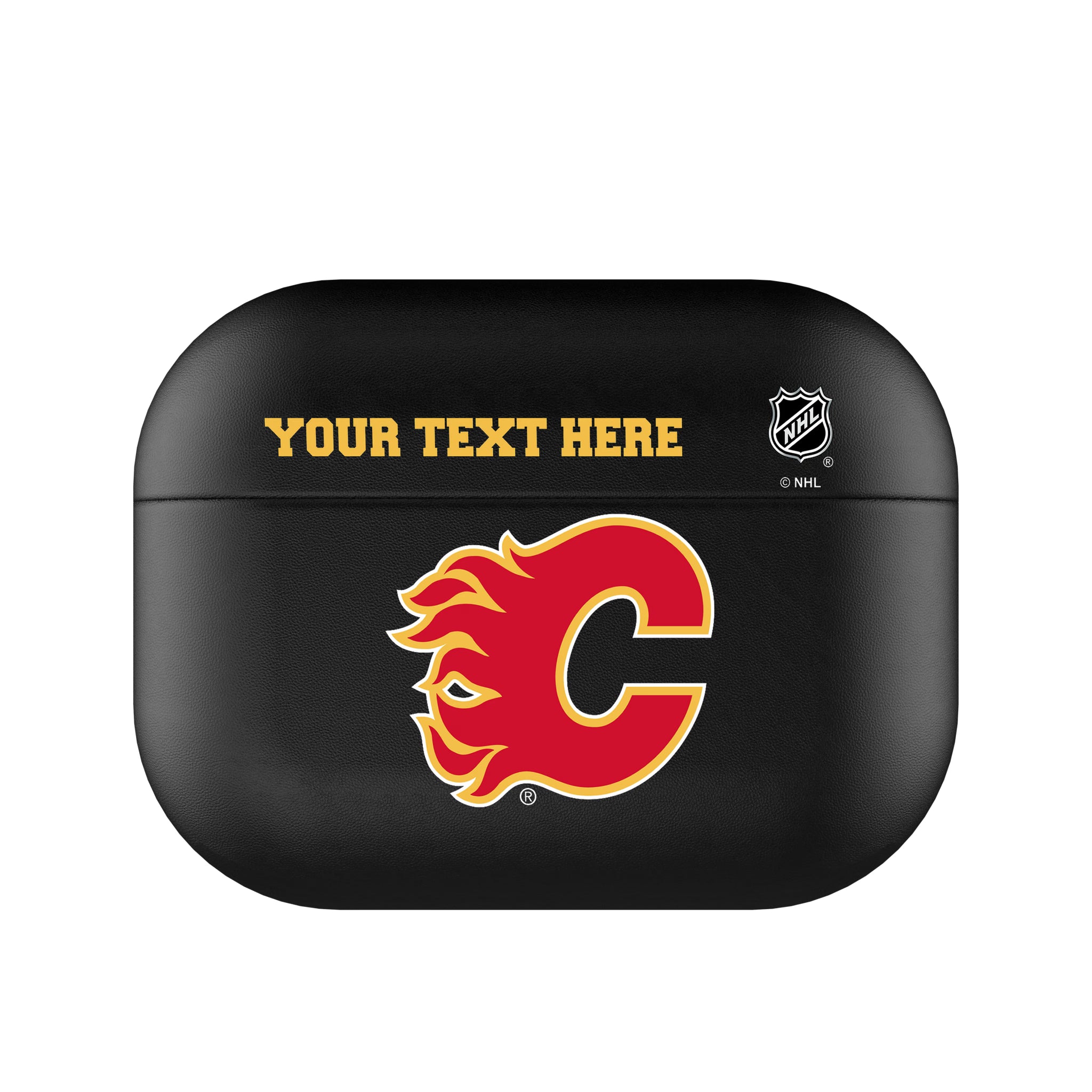 Calgary Flames Personalized Insignia AirPods AirPod Case Cover#Device_AirPods Pro 1st Gen