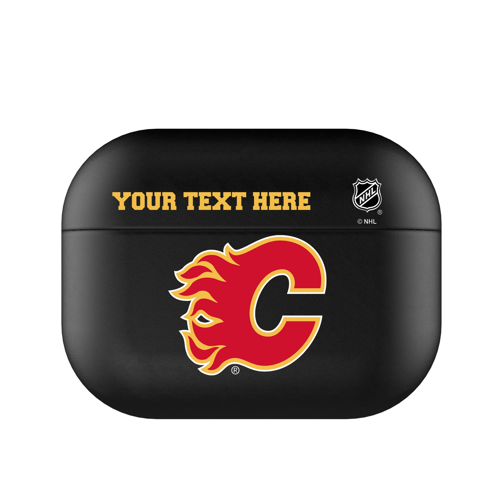 Calgary Flames Personalized Insignia AirPods AirPod Case Cover#Device_AirPods Pro 2nd Gen