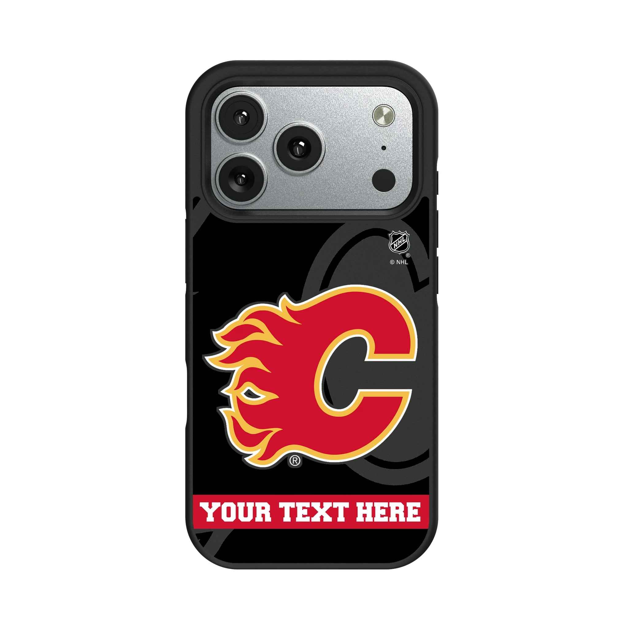 Calgary Flames Personalized Tilt iPhone Bump Phone Case for Apple iPhone#Device_iPhone 17 Pro