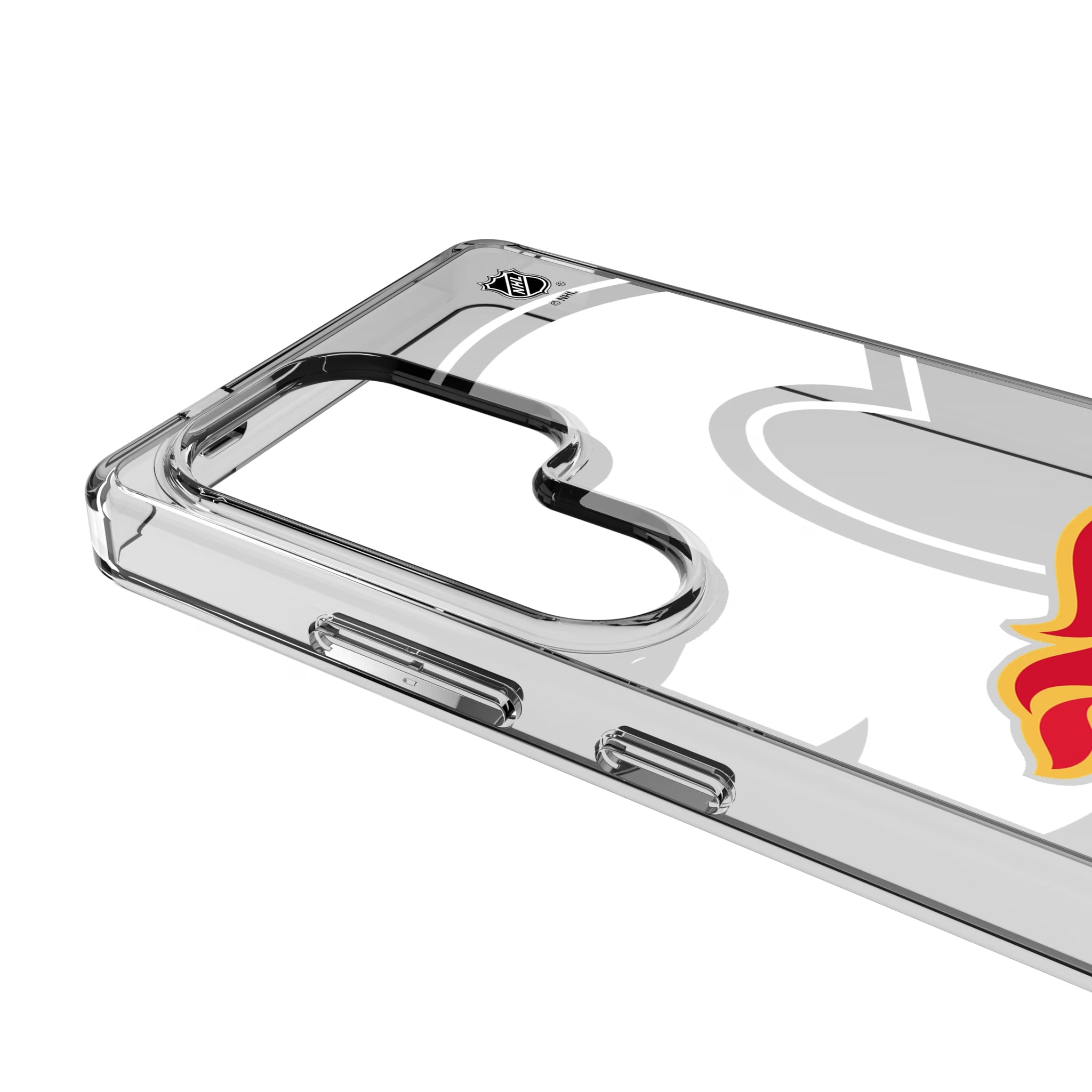 Calgary Flames Personalized Tilt Galaxy Clear Phone Case for Samsung Galaxy - Detail