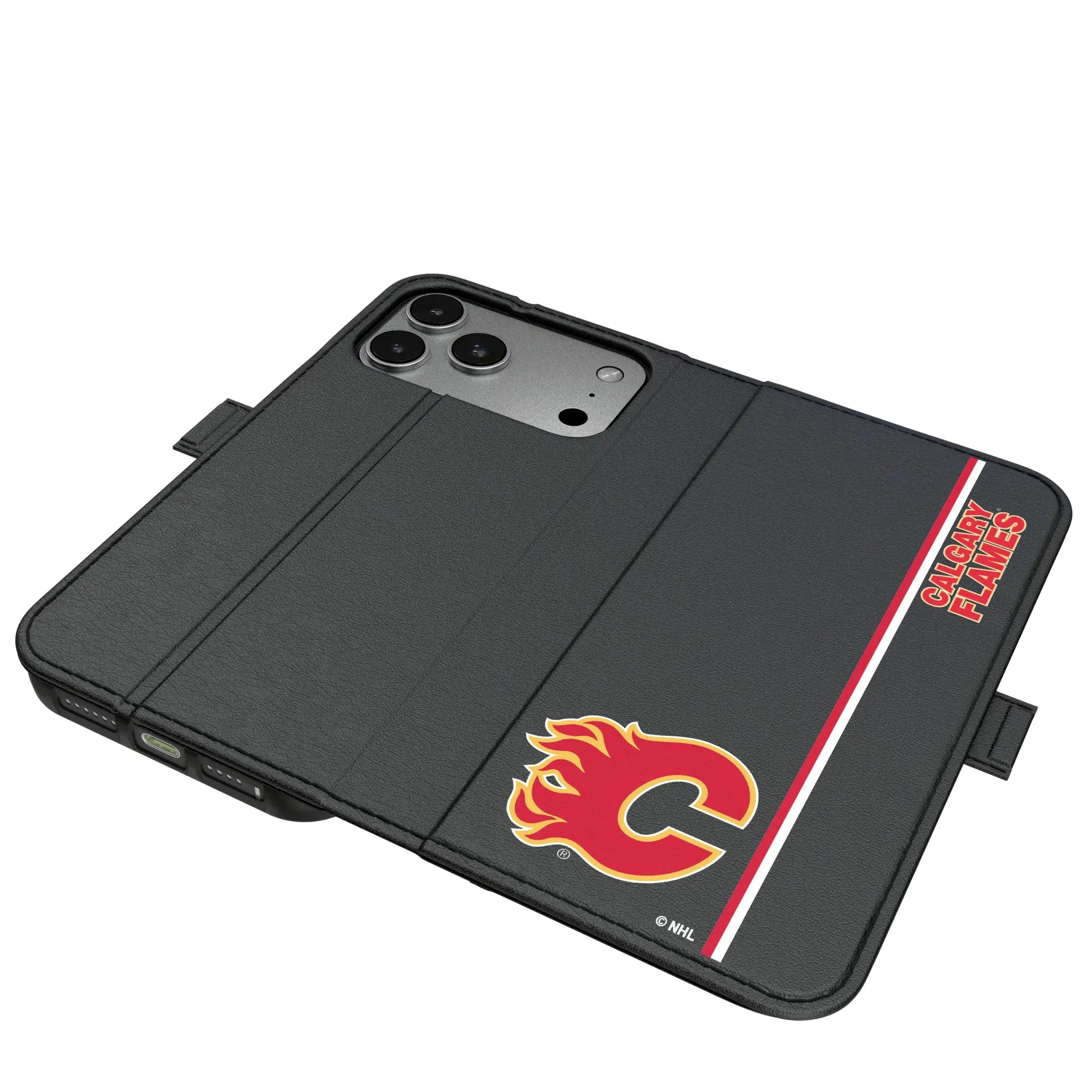 Calgary Flames Sidebar iPhone Folio Phone Case for Apple iPhone#Device_iPhone 17 Pro Max