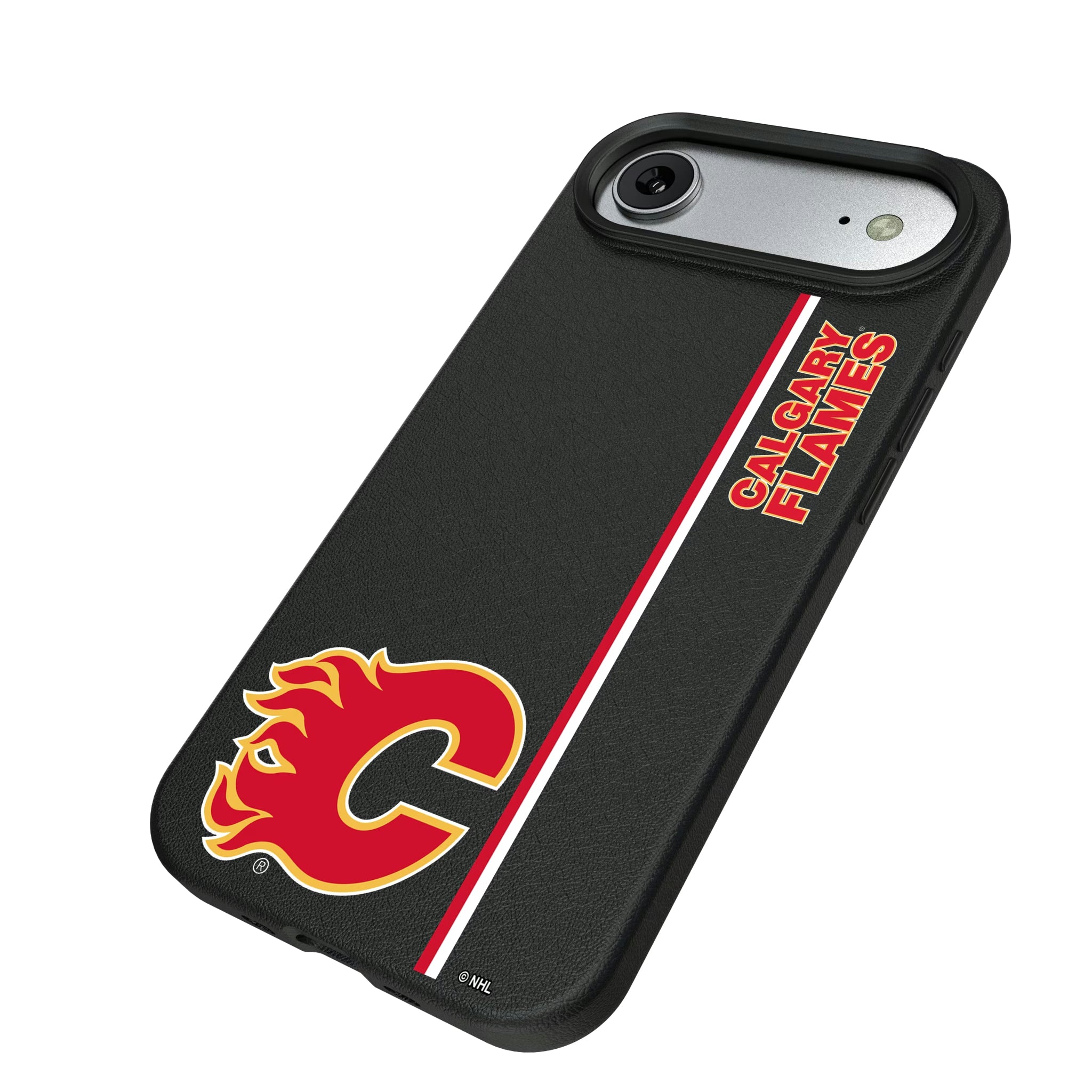 Calgary Flames Sidebar iPhone MagSafe Compatible Phone Case for Apple iPhone - Isometric View#Device_iPhone Air