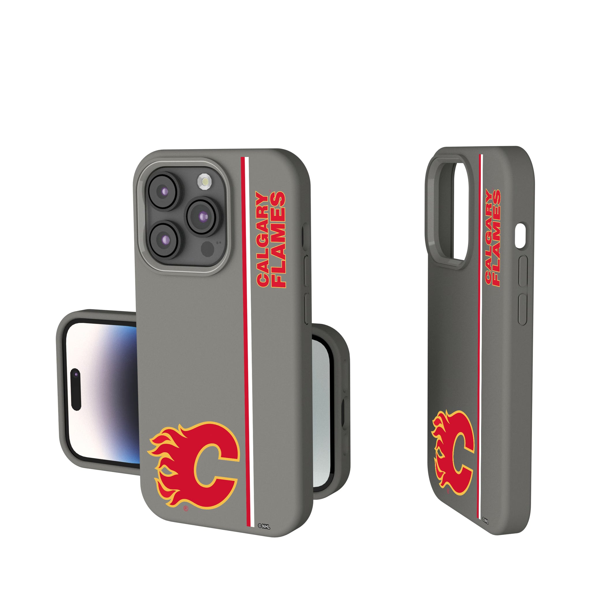 Calgary Flames Sidebar iPhone Soft Touch Phone Case for Apple iPhone