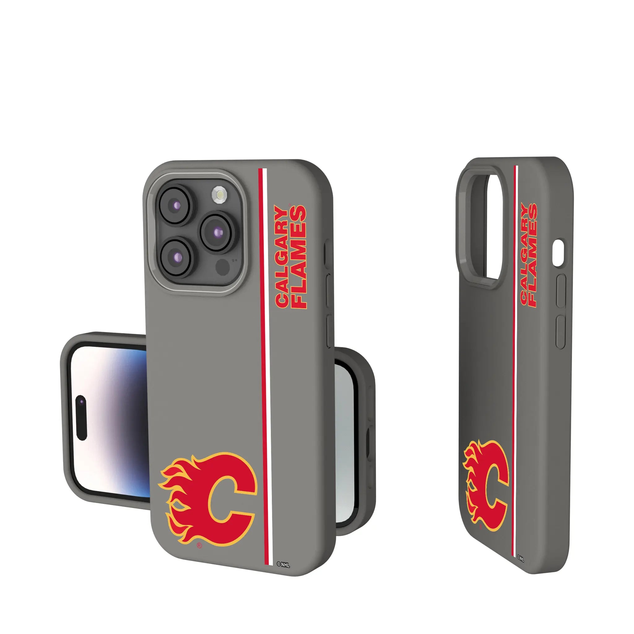 Calgary Flames Sidebar iPhone Soft Touch Phone Case for Apple iPhone