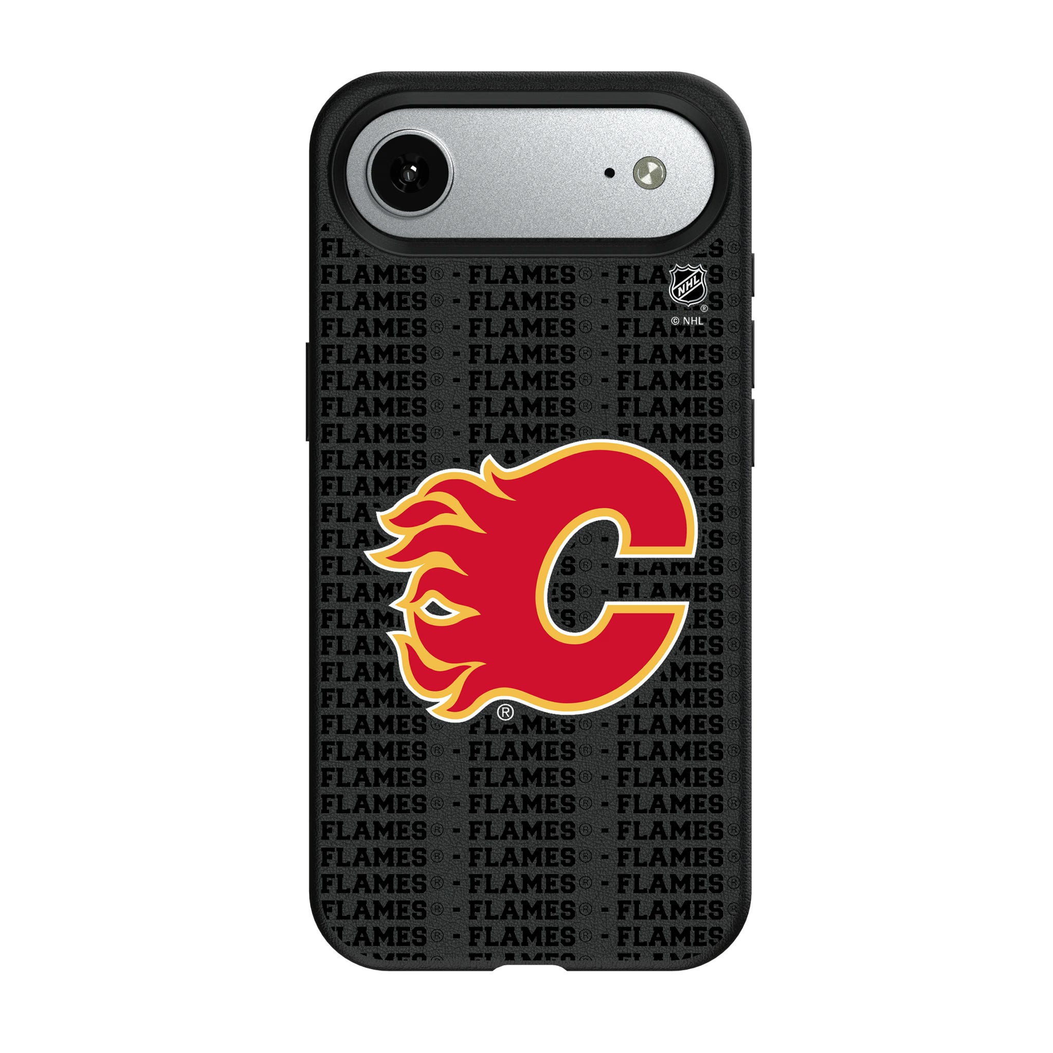Calgary Flames Text Backdrop iPhone MagSafe Compatible Phone Case for Apple iPhone#Device_iPhone Air