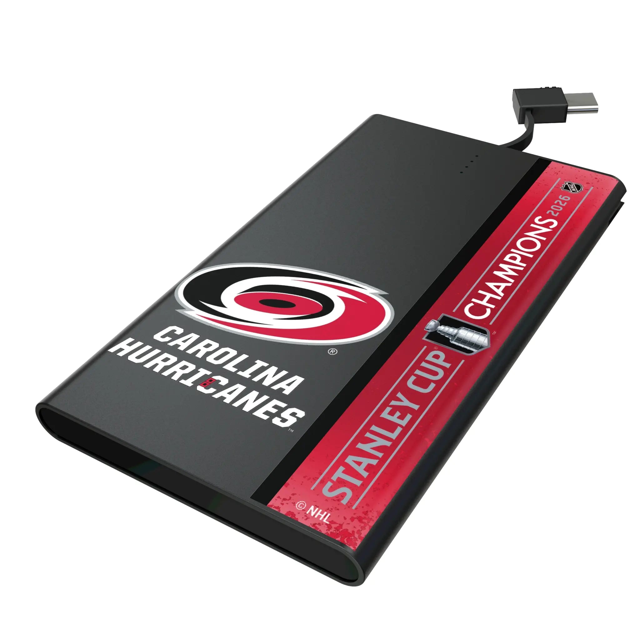 Carolina Hurricanes 2026 Stanley Cup 5000mAh Flat Power Bank