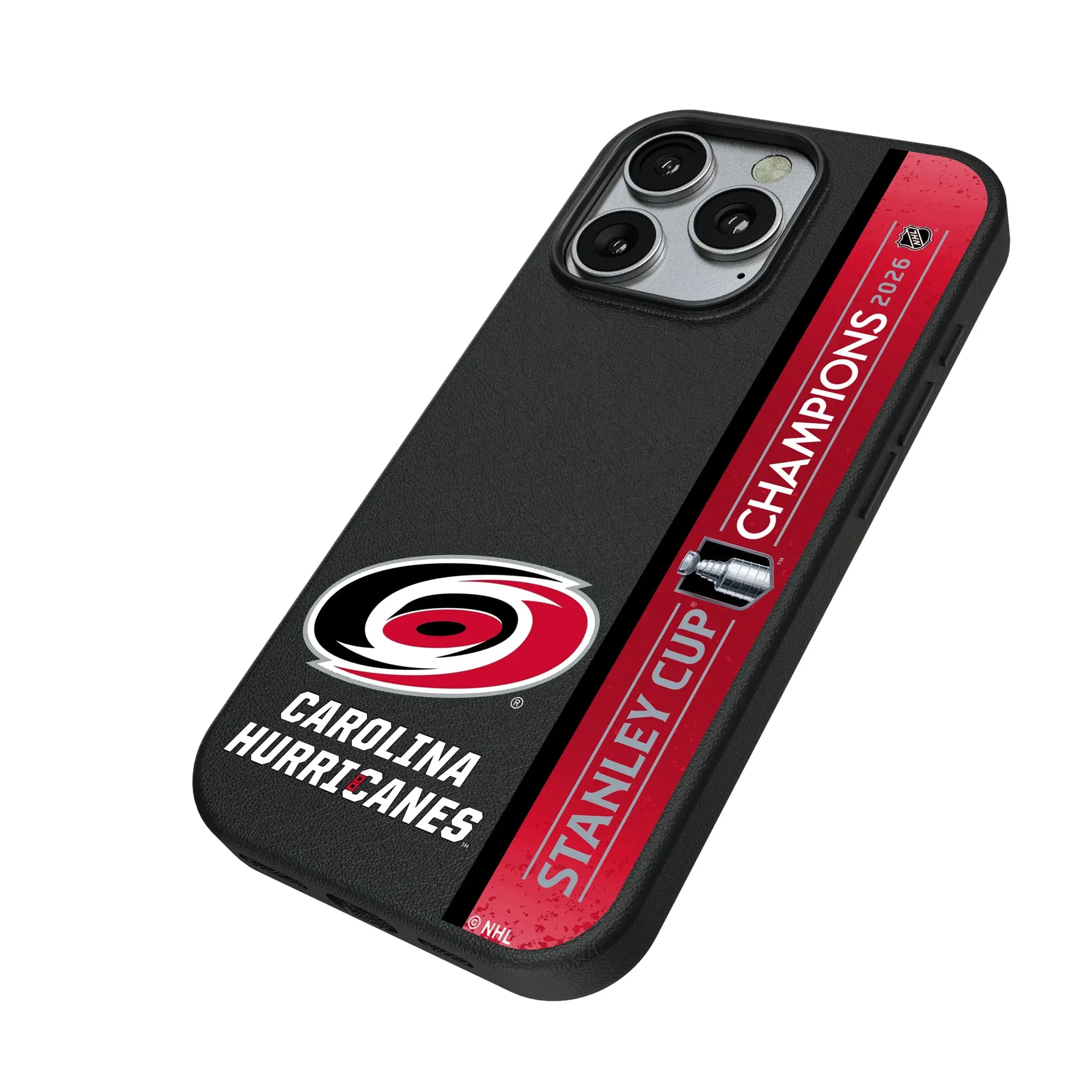Carolina Hurricanes 2026 Stanley Cup iPhone MagSafe Compatible Phone Case for Apple iPhone - Isometric View