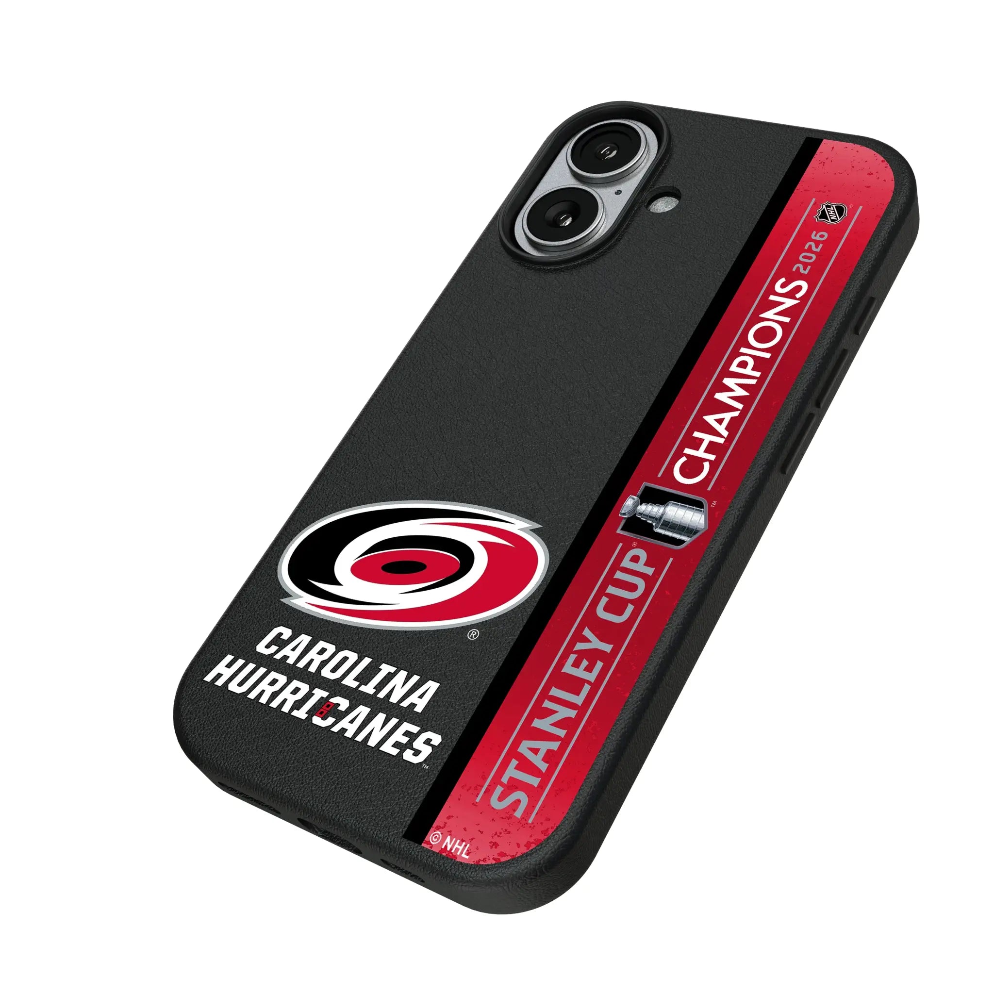 Carolina Hurricanes 2026 Stanley Cup iPhone MagSafe Compatible Phone Case for Apple iPhone - Isometric View#Device_iPhone 17