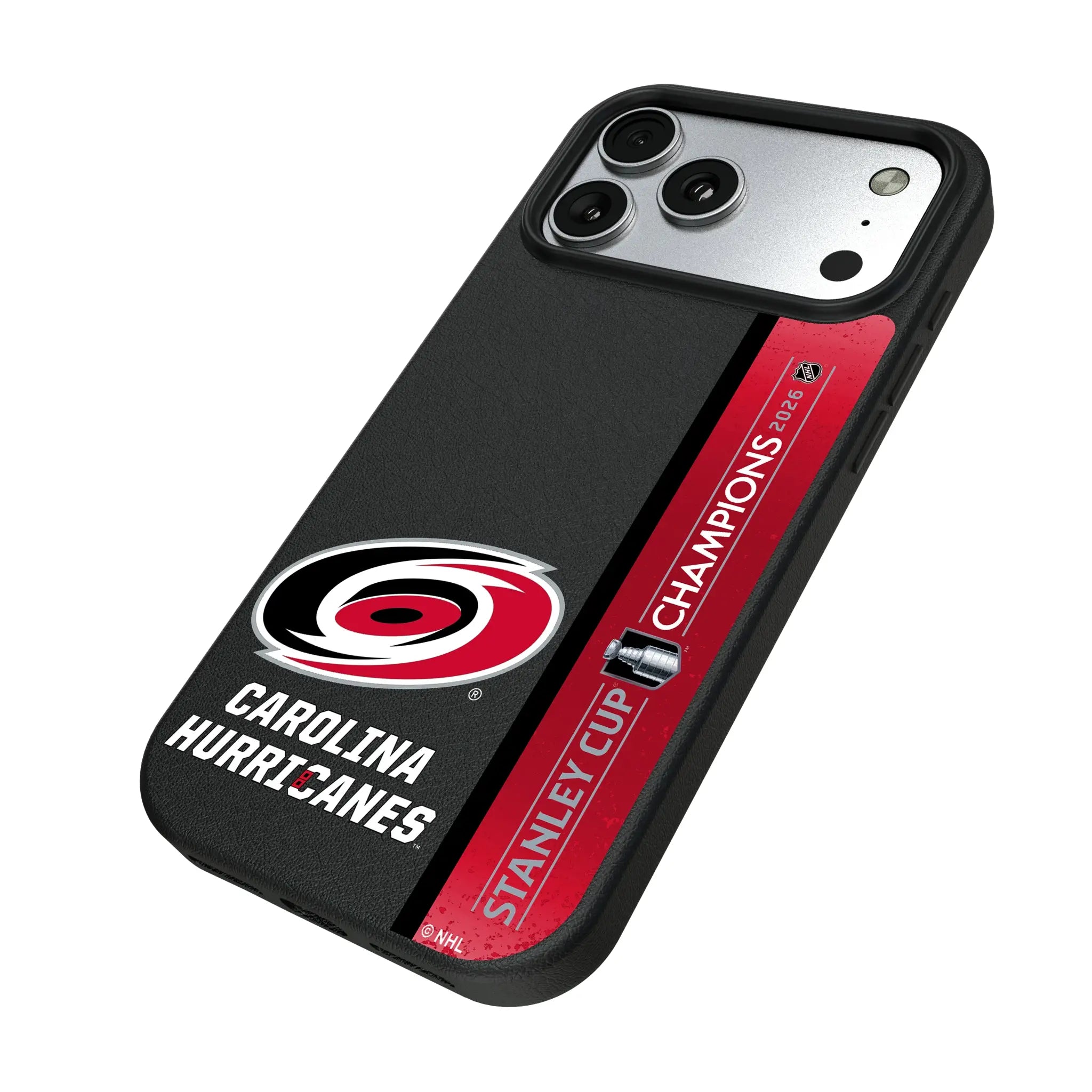 Carolina Hurricanes 2026 Stanley Cup iPhone MagSafe Compatible Phone Case for Apple iPhone - Isometric View#Device_iPhone 17 Pro Max
