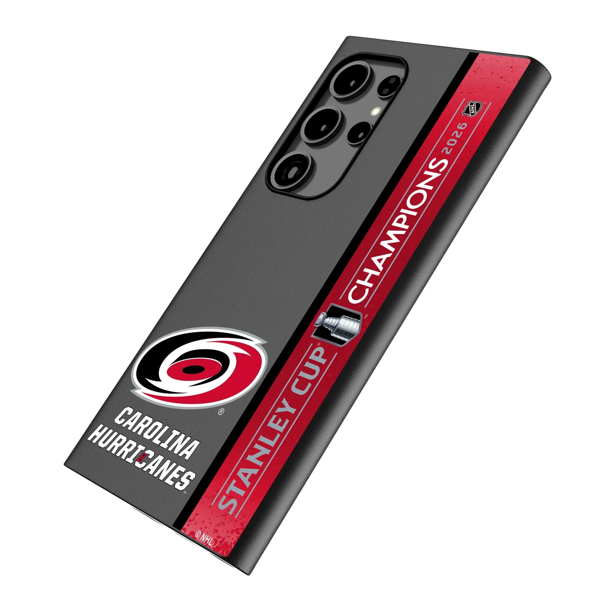 Carolina Hurricanes 2026 Stanley Cup Galaxy MagSafe Compatible Phone Case for Samsung Galaxy - Isometric View#Device_Galaxy S26 Ultra
