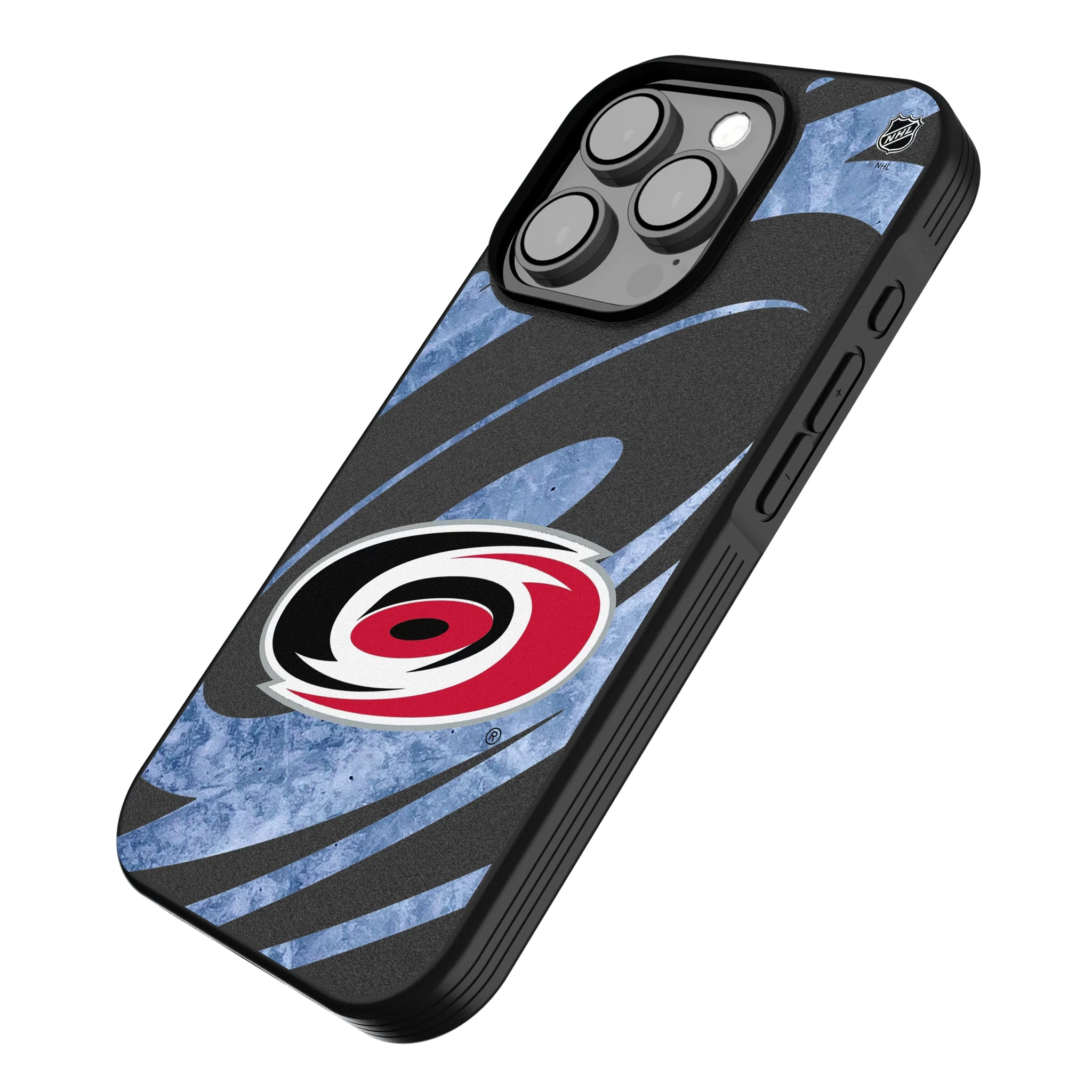 Carolina Hurricanes Ice Tilt iPhone Bump Phone Case for Apple iPhone - Isometric View