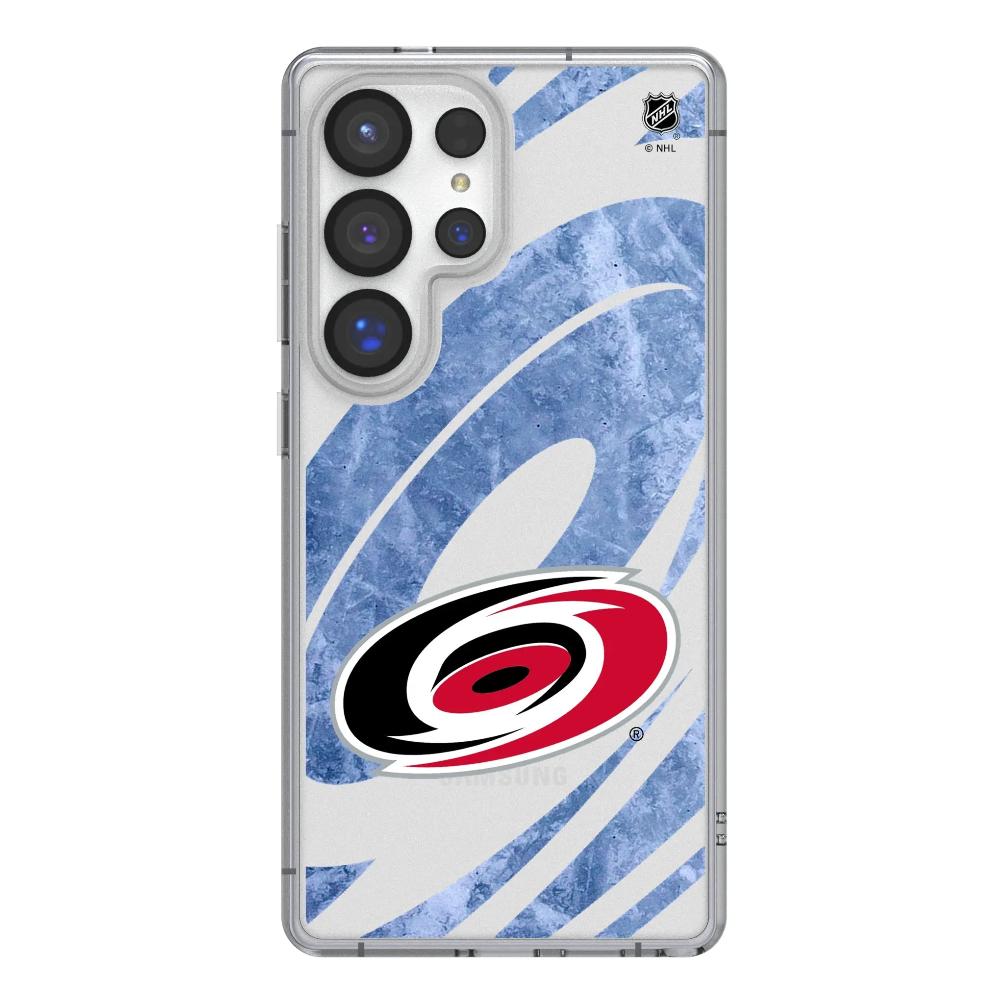 Carolina Hurricanes Ice Tilt Galaxy Clear Phone Case for Samsung Galaxy#Device_Galaxy S25 Ultra