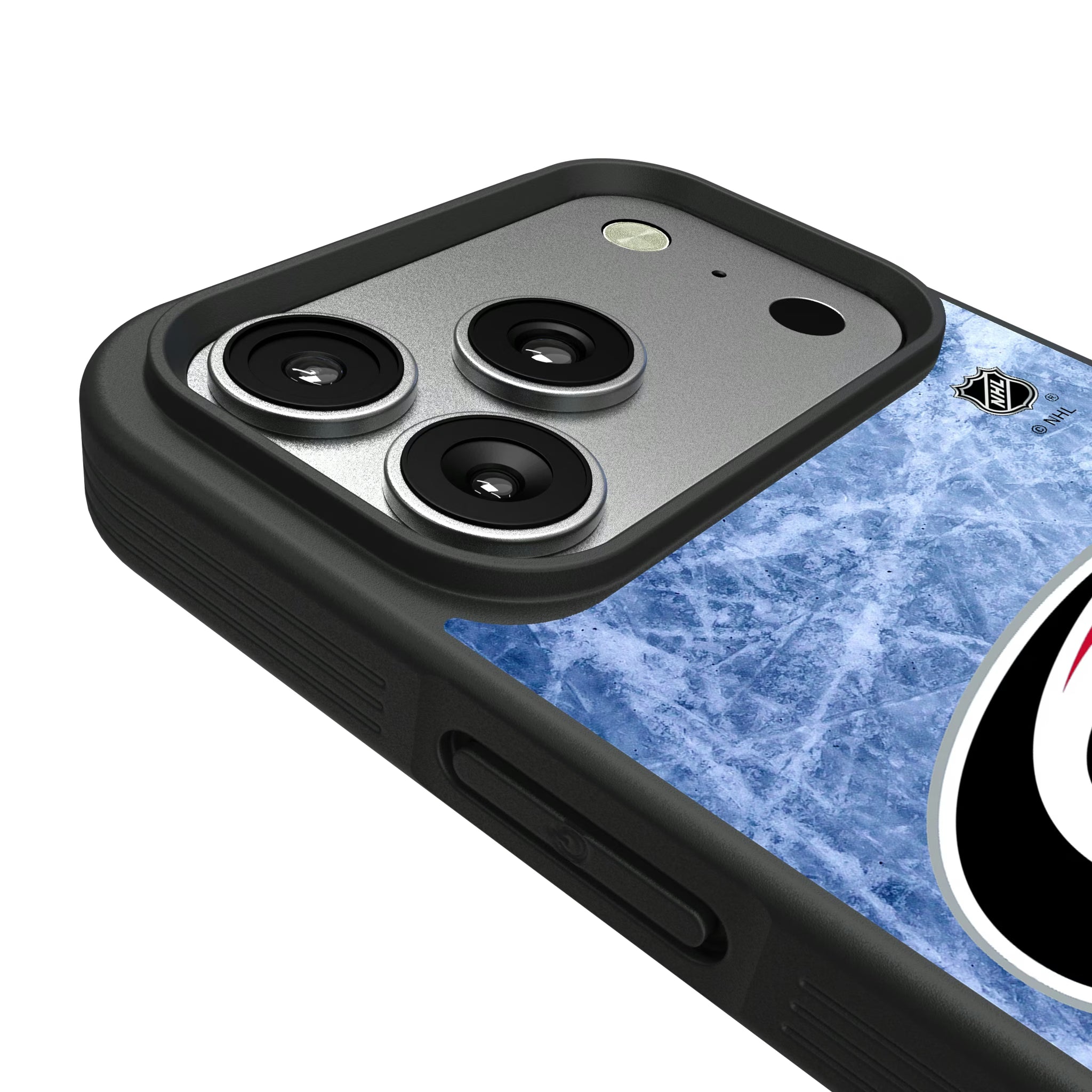 Carolina Hurricanes Ice Wordmark iPhone Bump Phone Case for Apple iPhone - Detail#Device_iPhone 17 Pro