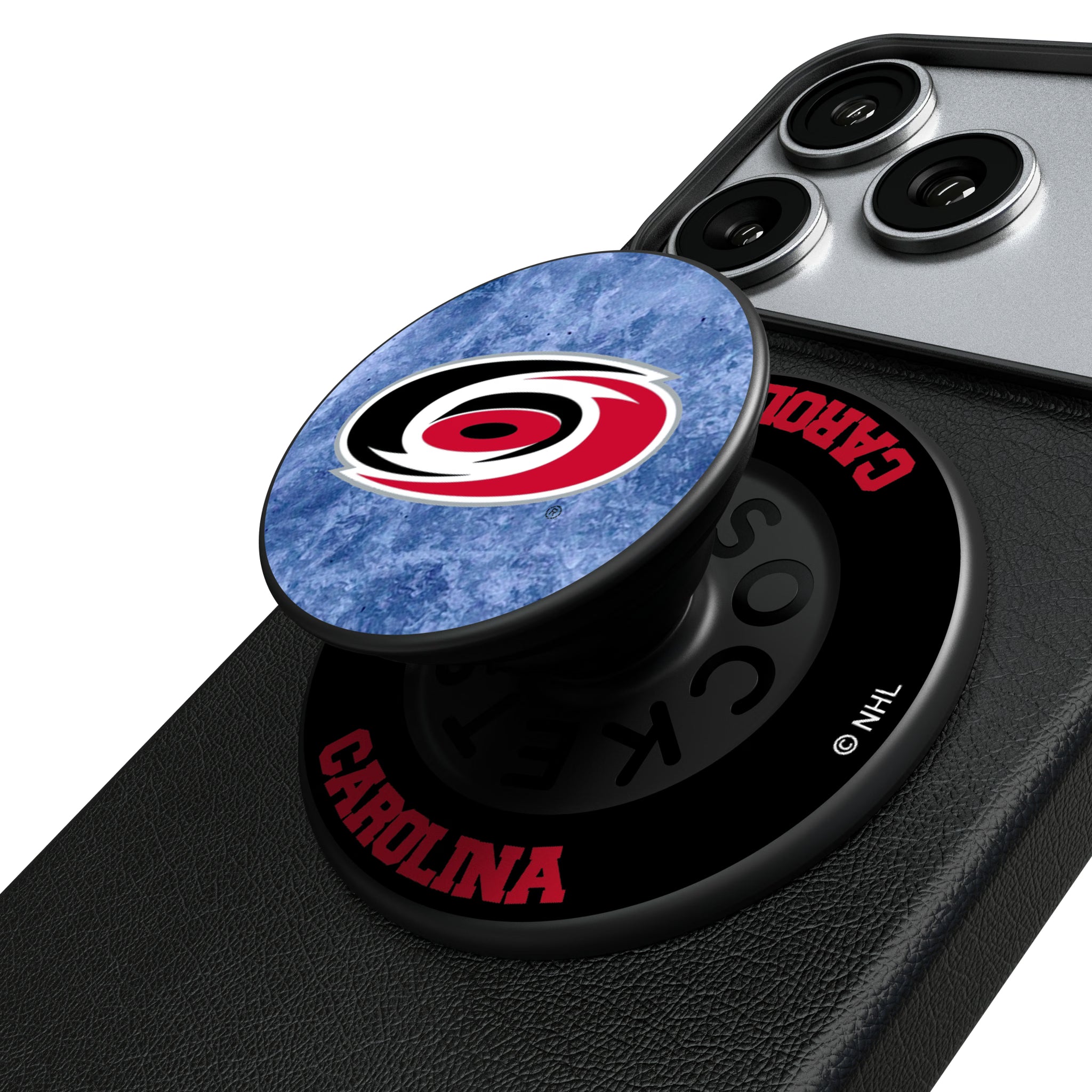 Carolina Hurricanes Ice Wordmark Popsockets Round Magnetic
