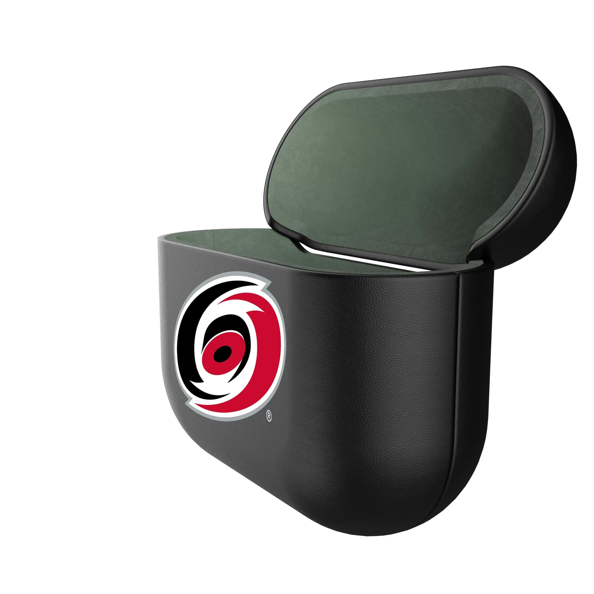 Carolina Hurricanes Insignia AirPods AirPod Case Cover - Isometric View#Device_AirPods 3rd Gen
