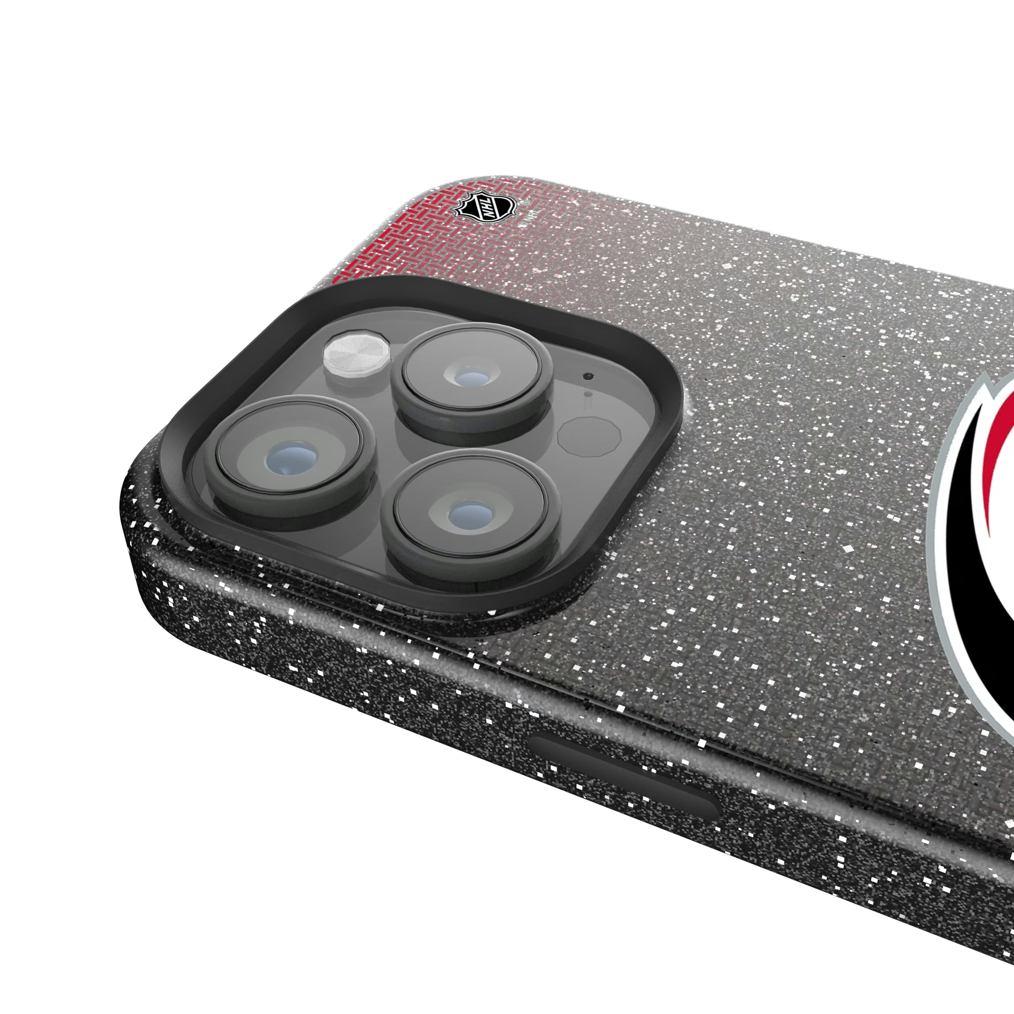 Carolina Hurricanes Linen iPhone Bling Phone Case for Apple iPhone - Detail