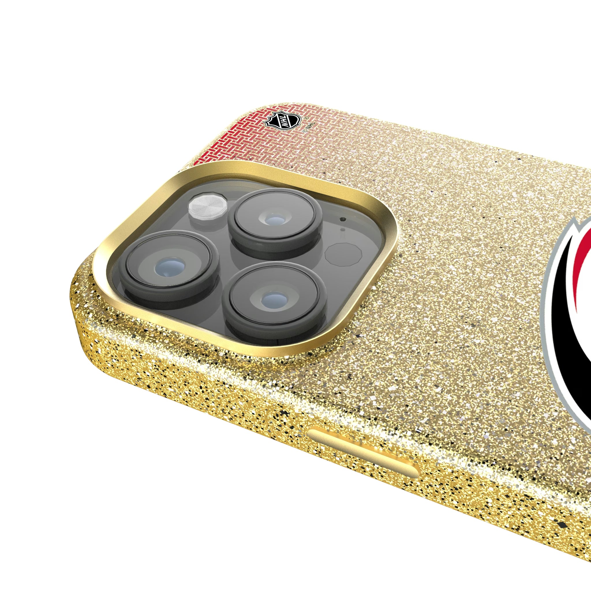 Carolina Hurricanes Linen iPhone Bling Phone Case for Apple iPhone - Detail