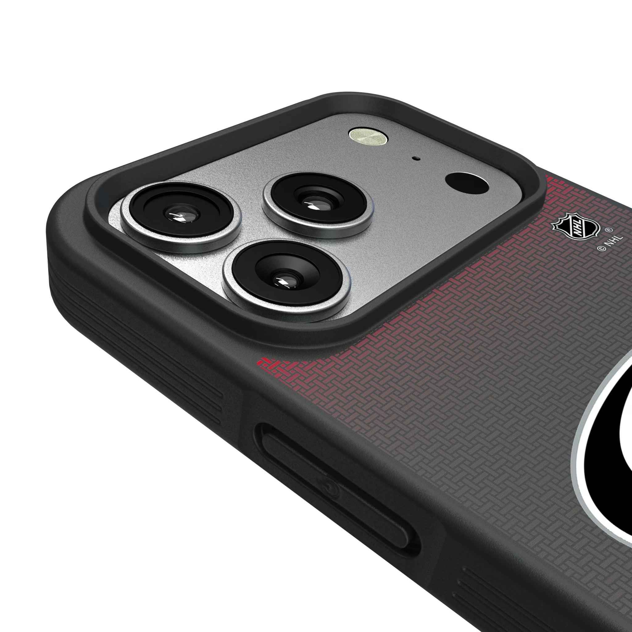 Carolina Hurricanes Linen iPhone Bump Phone Case for Apple iPhone - Detail#Device_iPhone 17 Pro