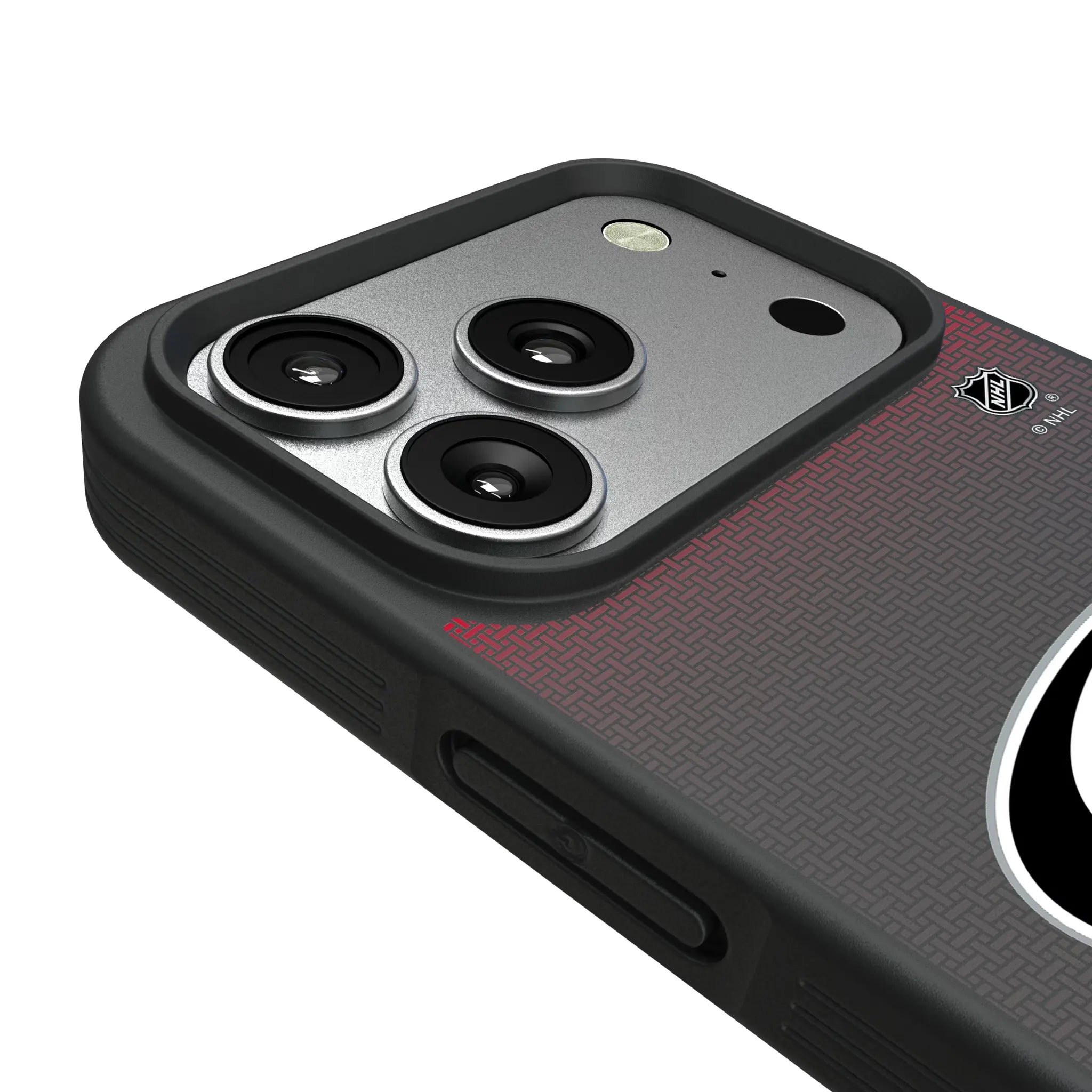 Carolina Hurricanes Linen iPhone Bump Phone Case for Apple iPhone - Detail#Device_iPhone 17 Pro