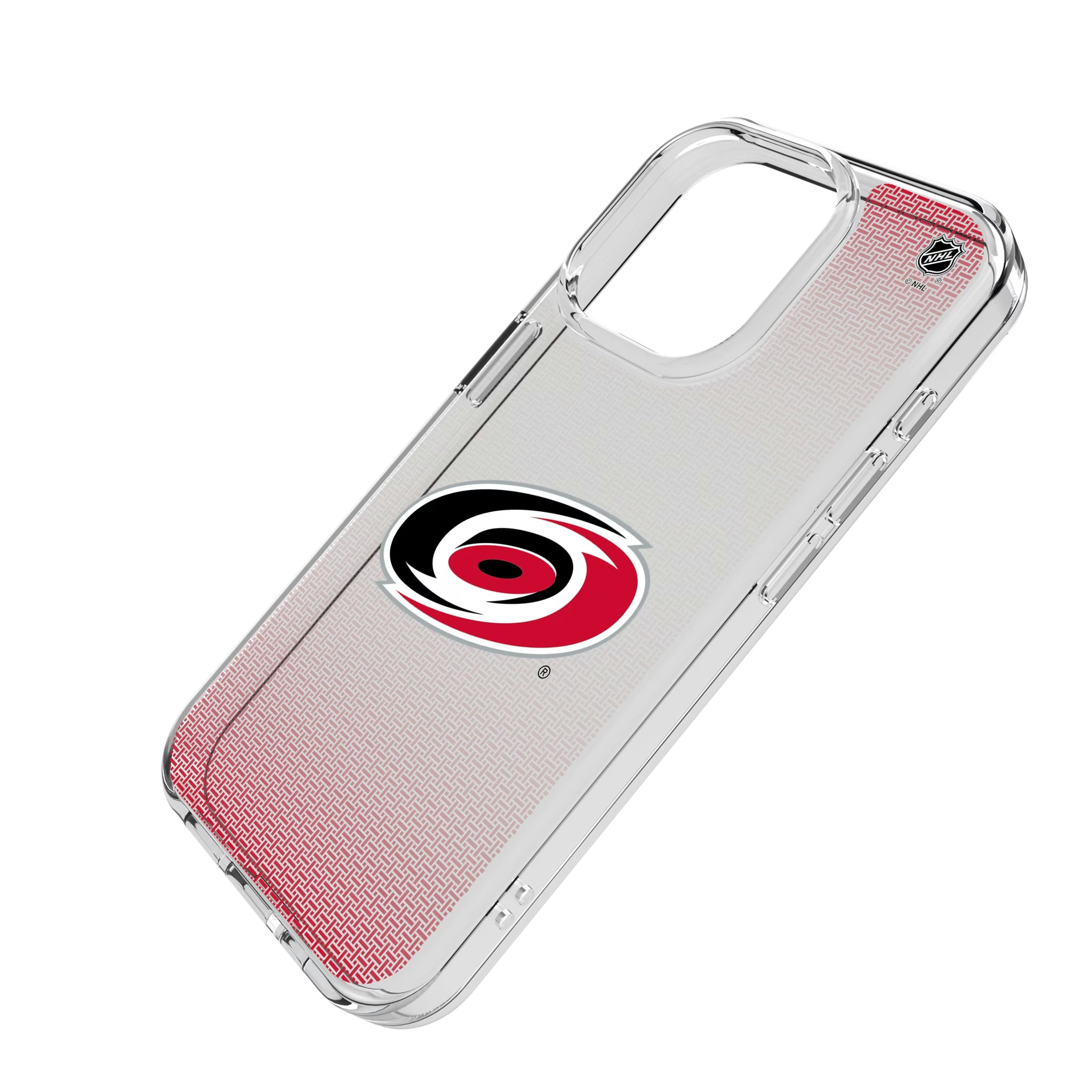 Carolina Hurricanes Linen iPhone Clear Phone Case for Apple iPhone - Isometric View