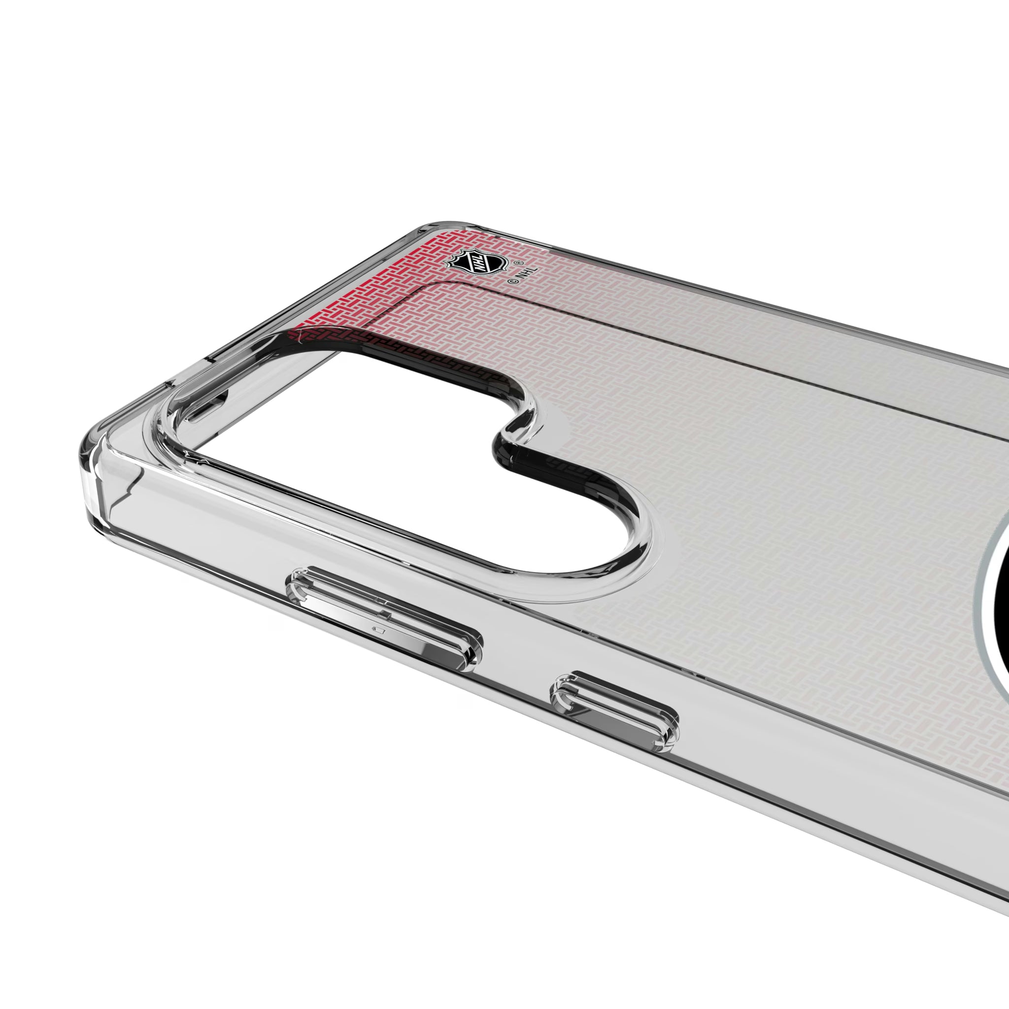 Carolina Hurricanes Linen Galaxy Clear Phone Case for Samsung Galaxy - Detail