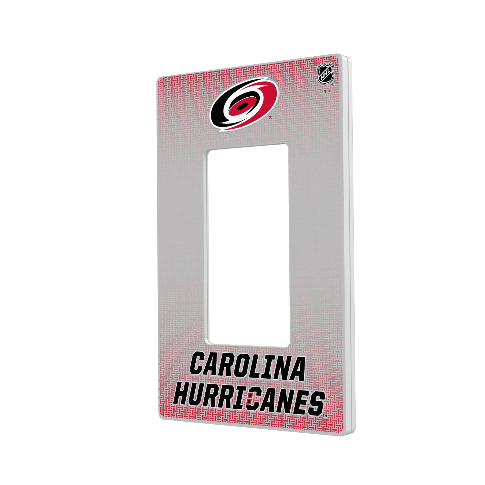 Carolina Hurricanes Linen Hidden-Screw Light Switch Plate#Style_Single Rocker