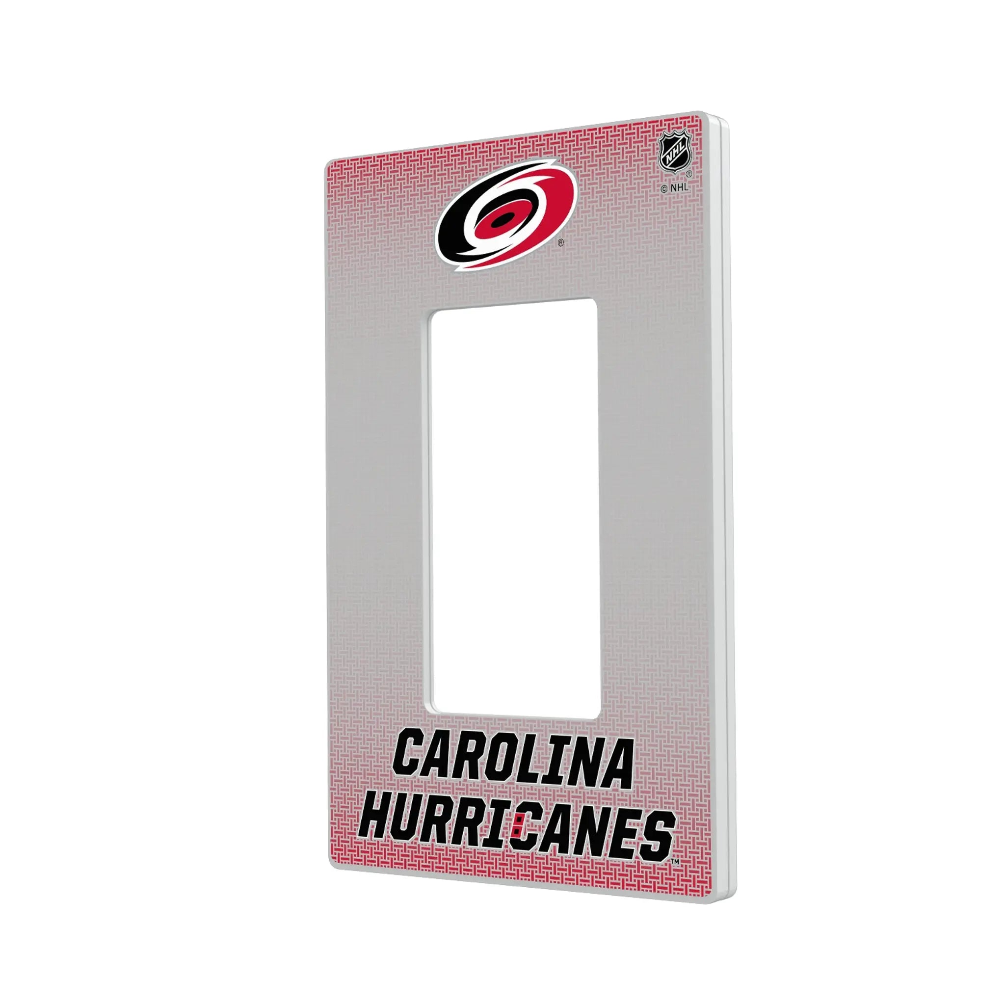 Carolina Hurricanes Linen Hidden-Screw Light Switch Plate#Style_Single Rocker