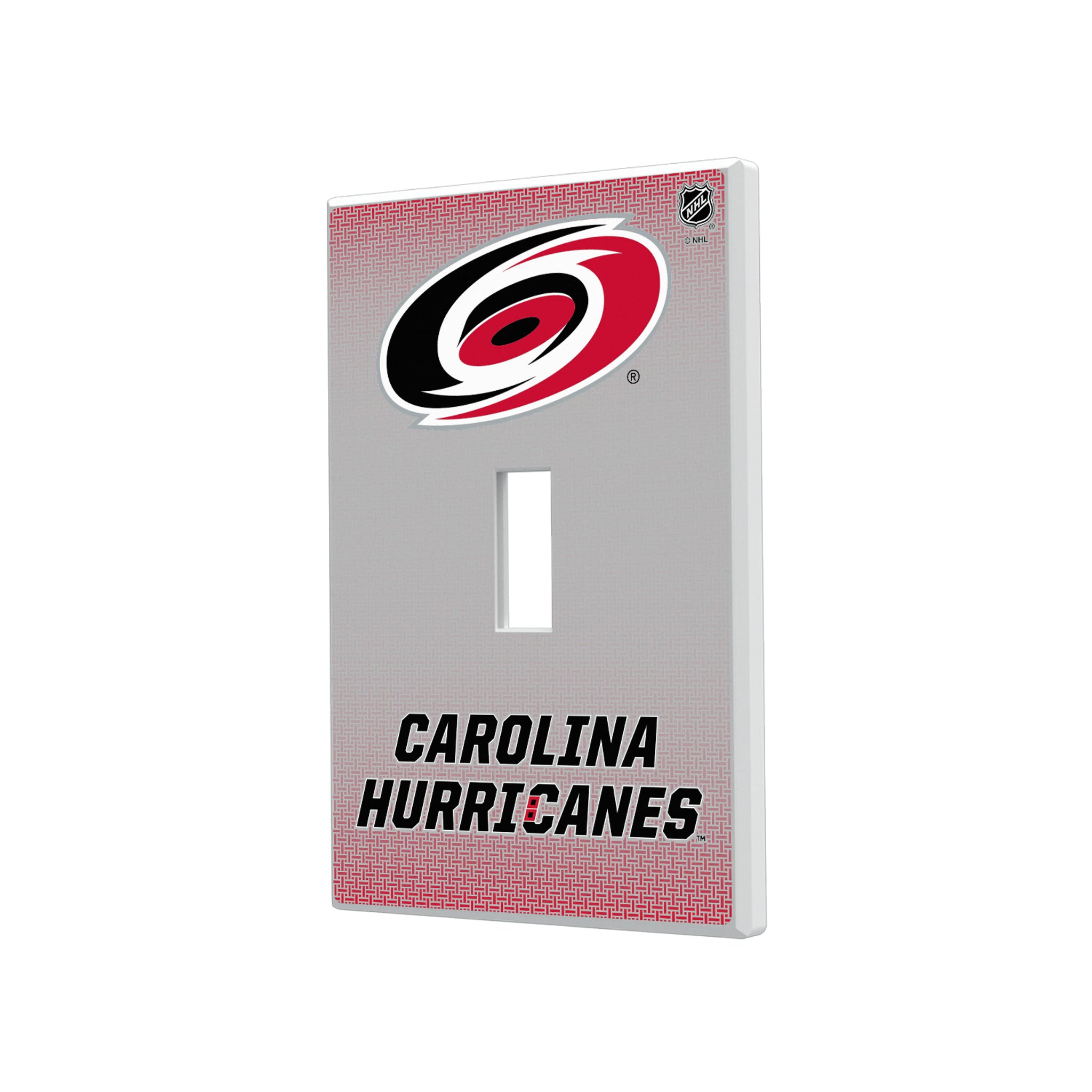 Carolina Hurricanes Linen Hidden-Screw Light Switch Plate#Style_Single Toggle