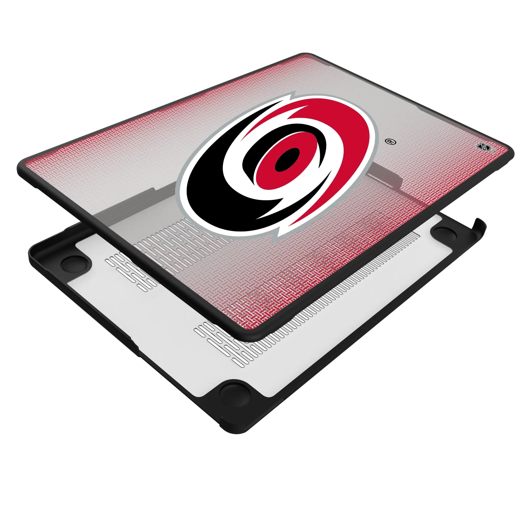 Carolina Hurricanes Linen MacBook Laptop Case for Apple MacBook - Isometric View