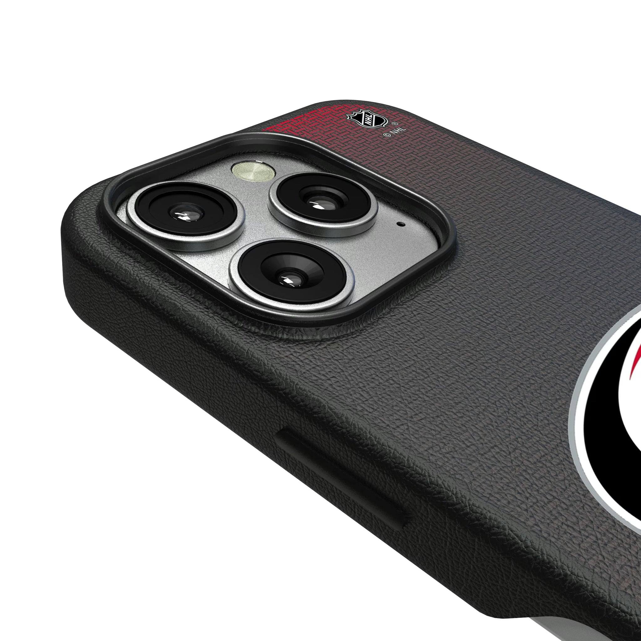 Carolina Hurricanes Linen iPhone MagSafe Compatible Phone Case for Apple iPhone - Detail
