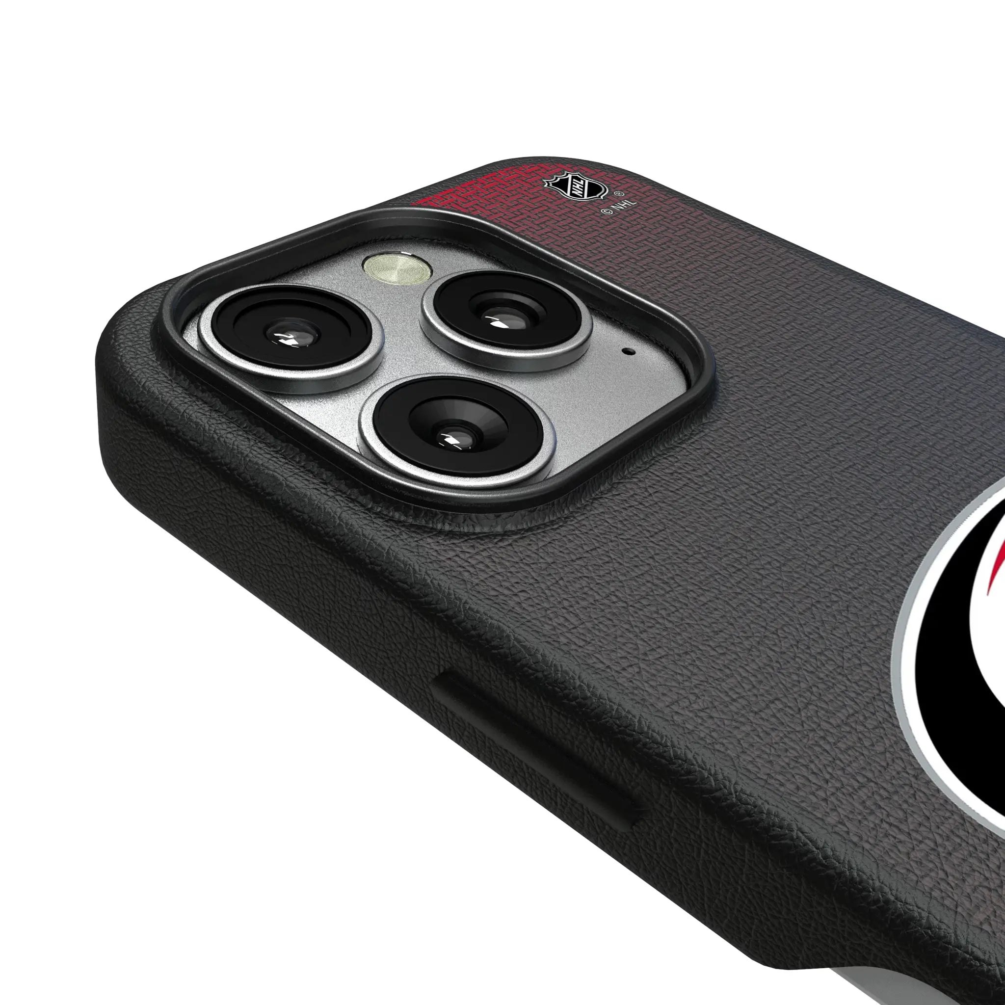 Carolina Hurricanes Linen iPhone MagSafe Compatible Phone Case for Apple iPhone - Detail