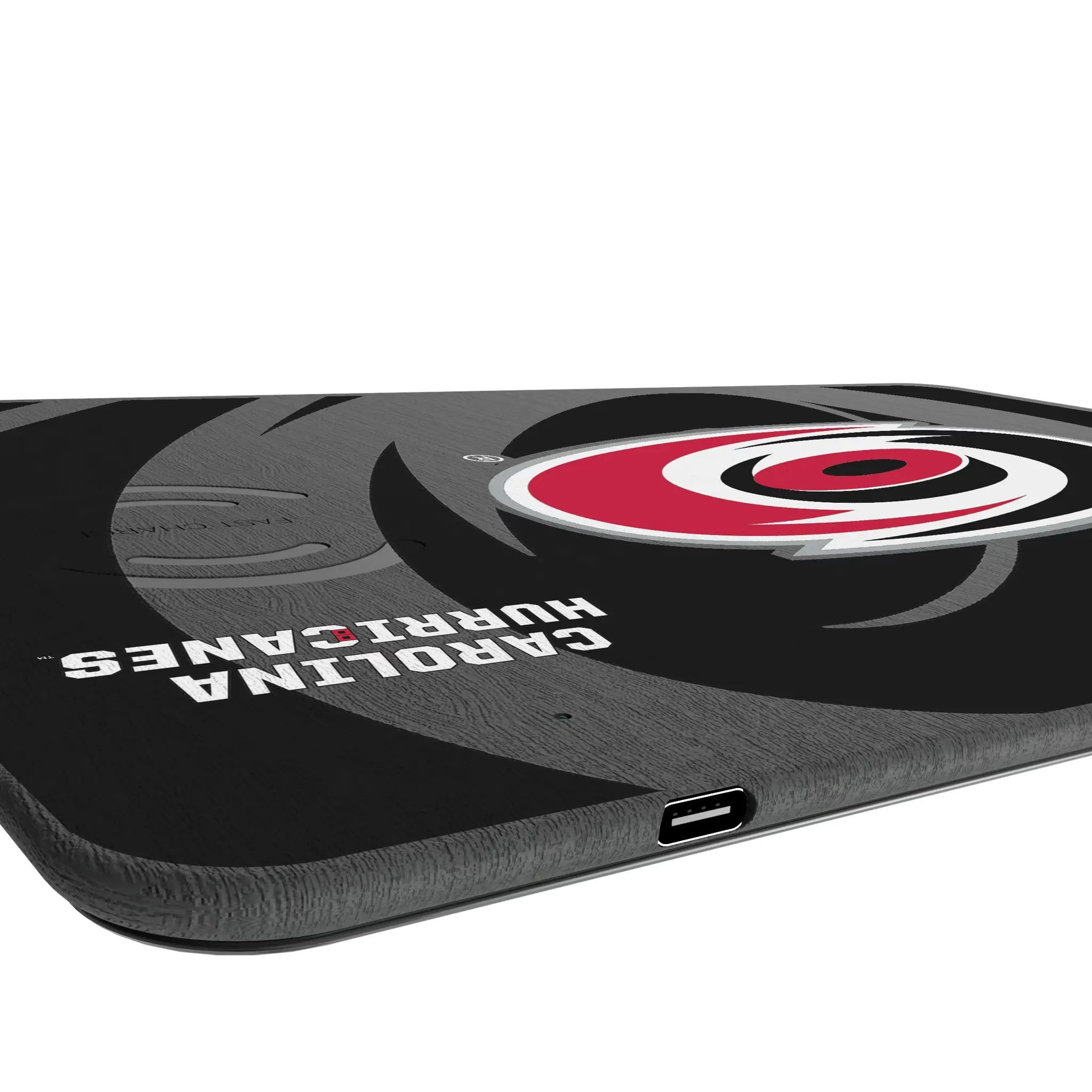 Carolina Hurricanes Monocolor Tilt 15-Watt Wireless Charger and Mouse Pad