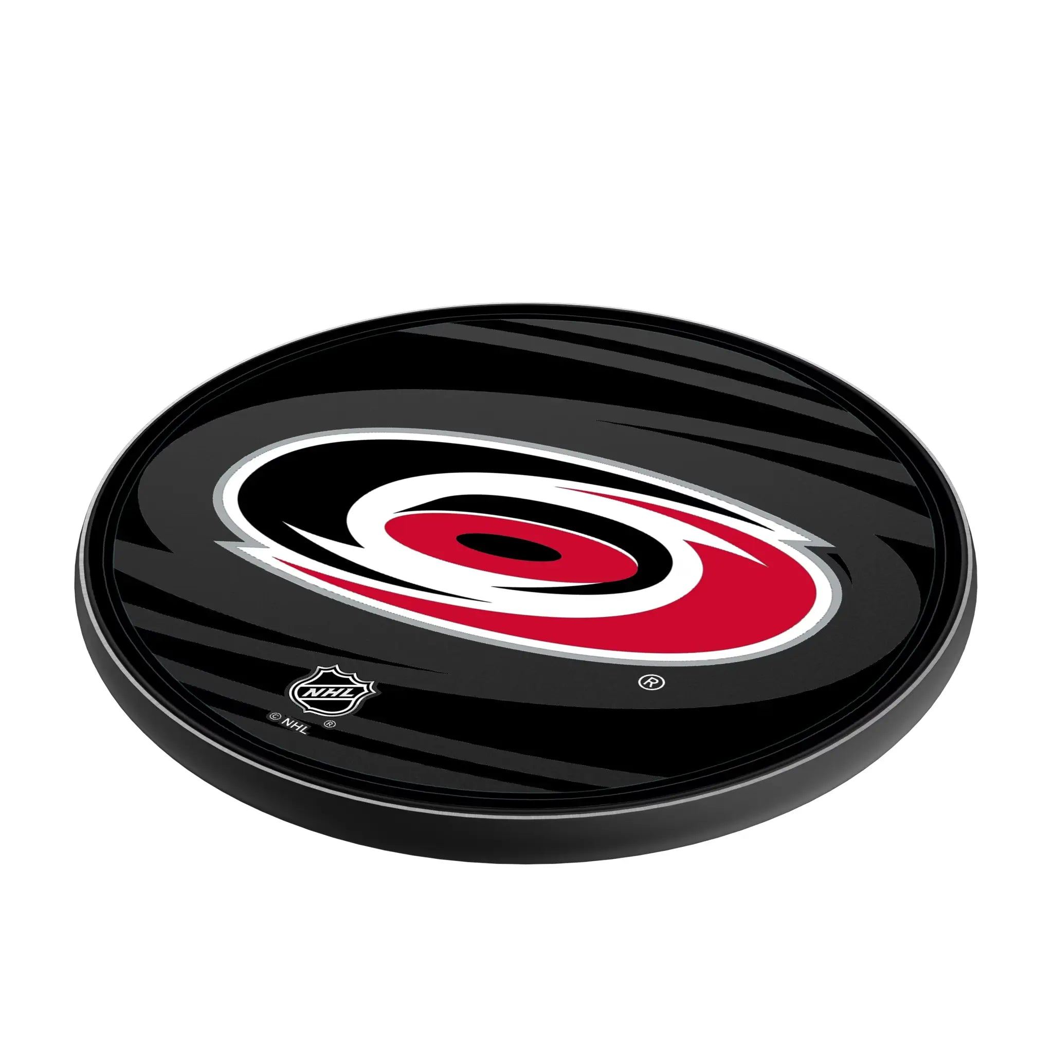 Carolina Hurricanes Monocolor Tilt 15-Watt Wireless Charger - Isometric View