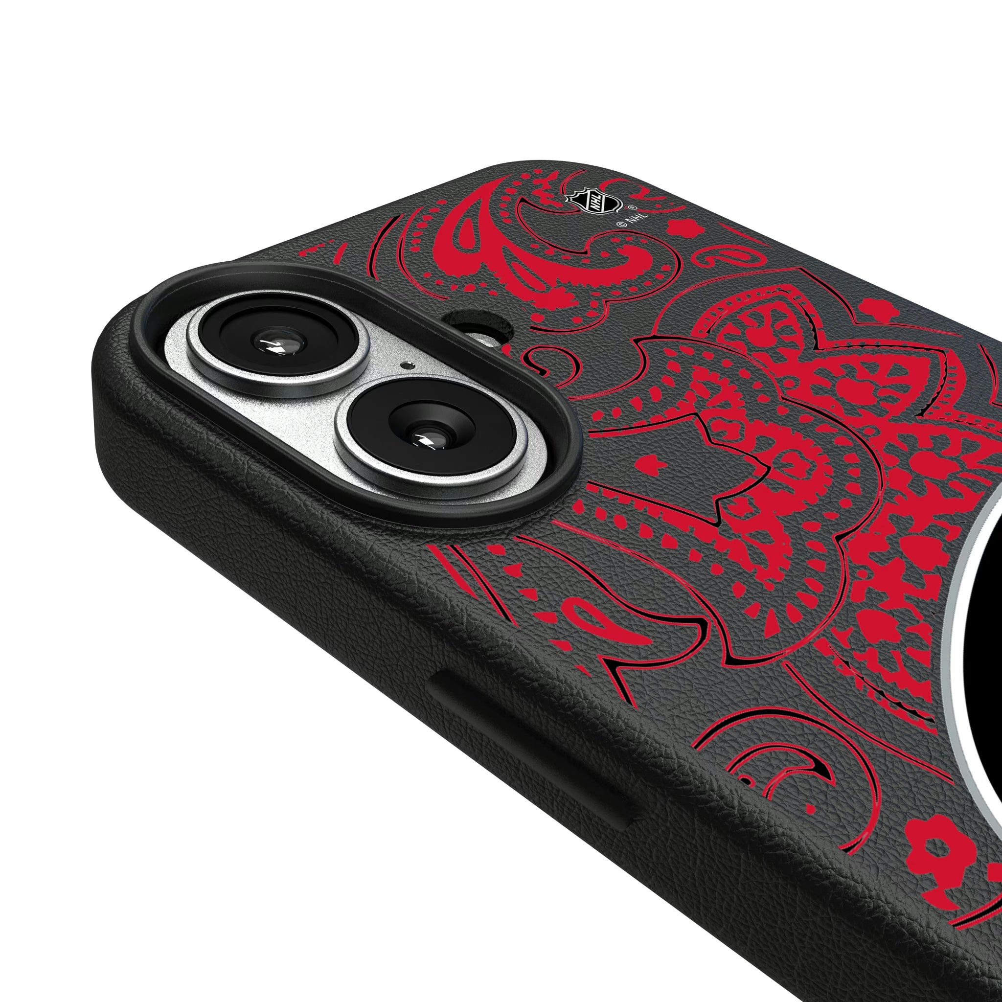 Carolina Hurricanes Paisley iPhone MagSafe Compatible Phone Case for Apple iPhone - Detail#Device_iPhone 17