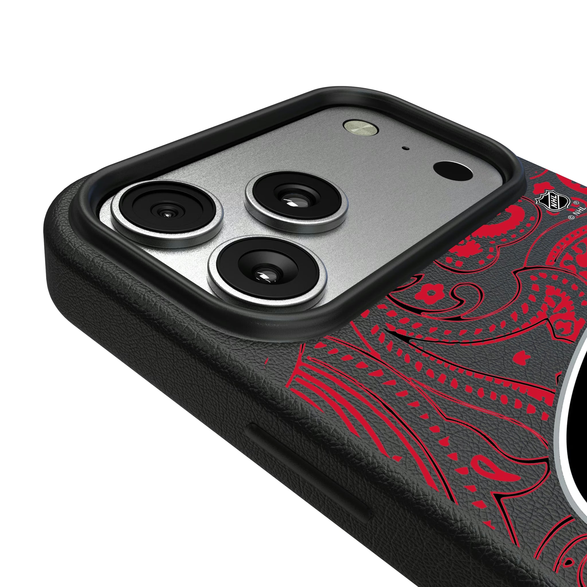 Carolina Hurricanes Paisley iPhone MagSafe Compatible Phone Case for Apple iPhone - Detail#Device_iPhone 17 Pro Max