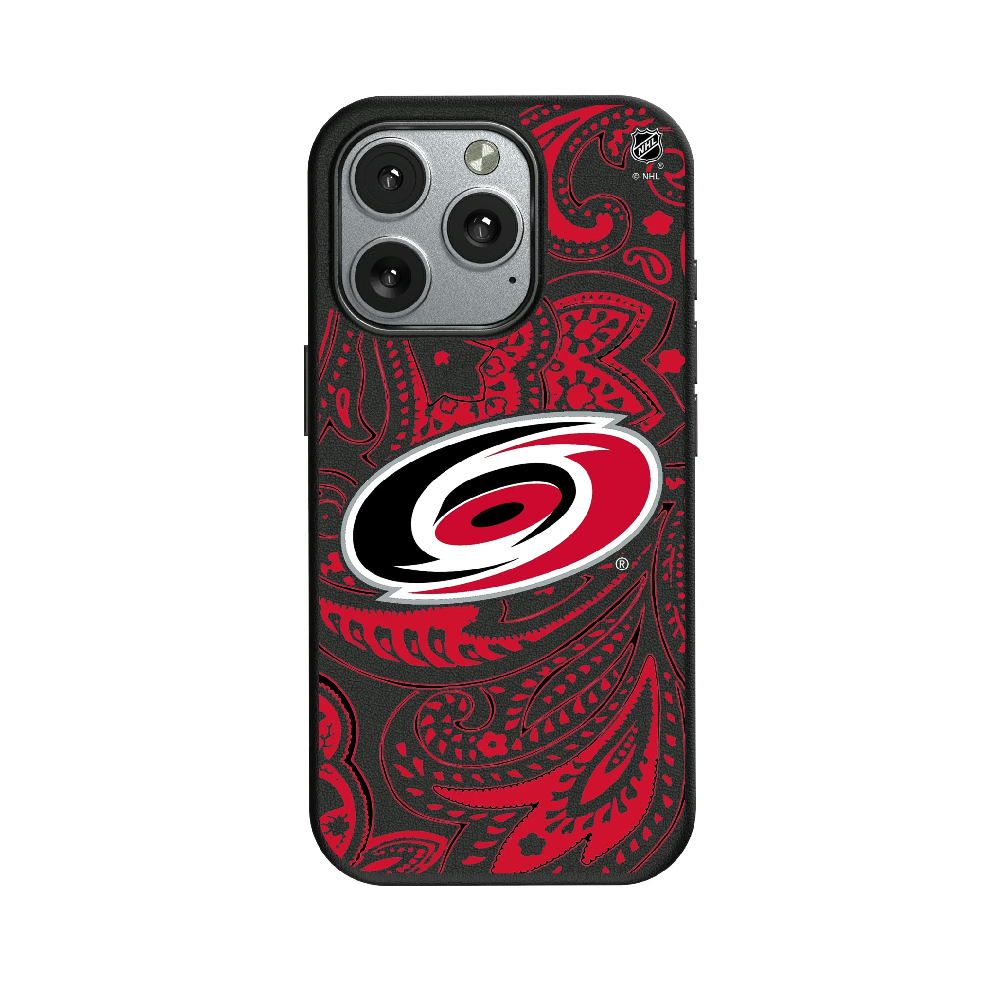 Carolina Hurricanes Paisley iPhone MagSafe Compatible Phone Case for Apple iPhone