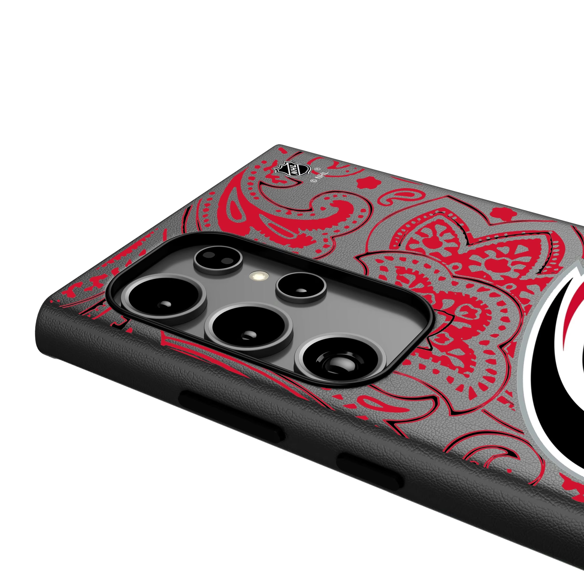Carolina Hurricanes Paisley Galaxy MagSafe Compatible Phone Case for Samsung Galaxy - Detail