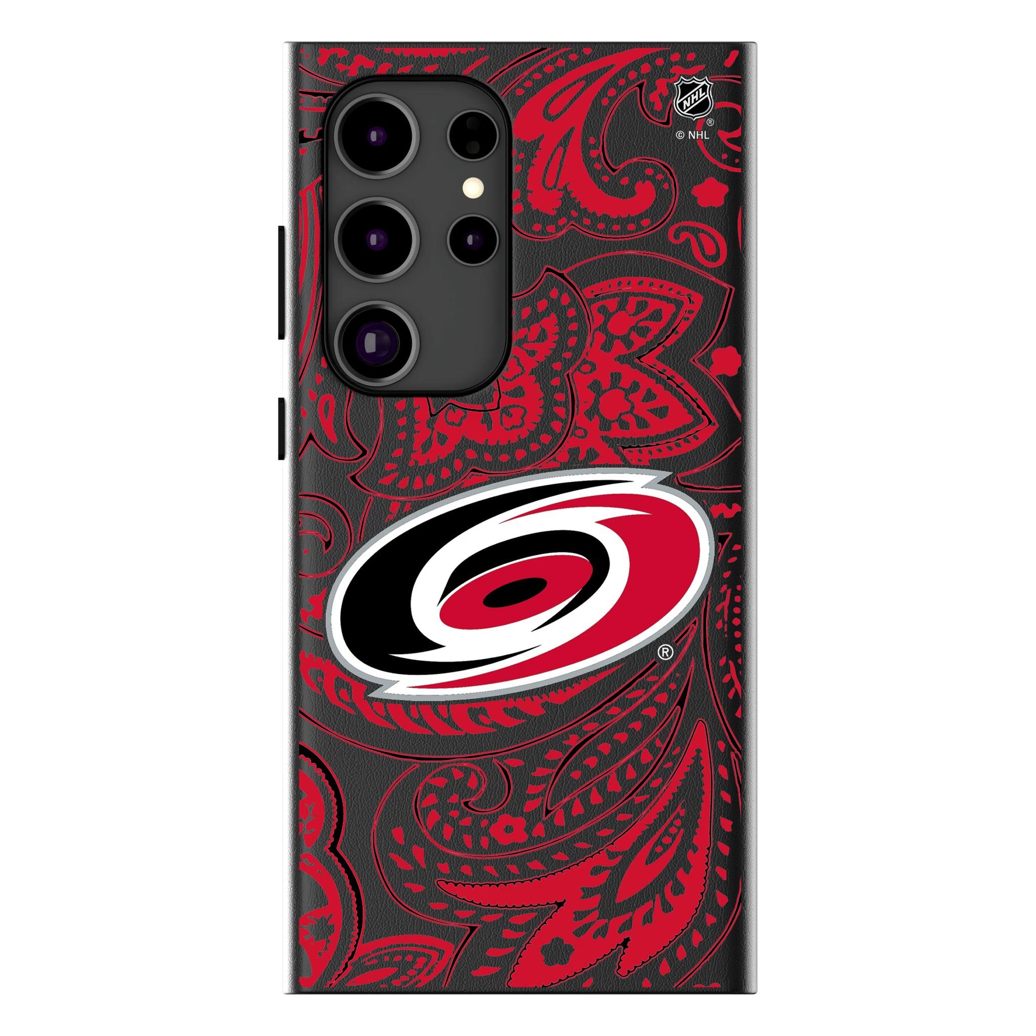 Carolina Hurricanes Paisley Galaxy MagSafe Compatible Phone Case for Samsung Galaxy