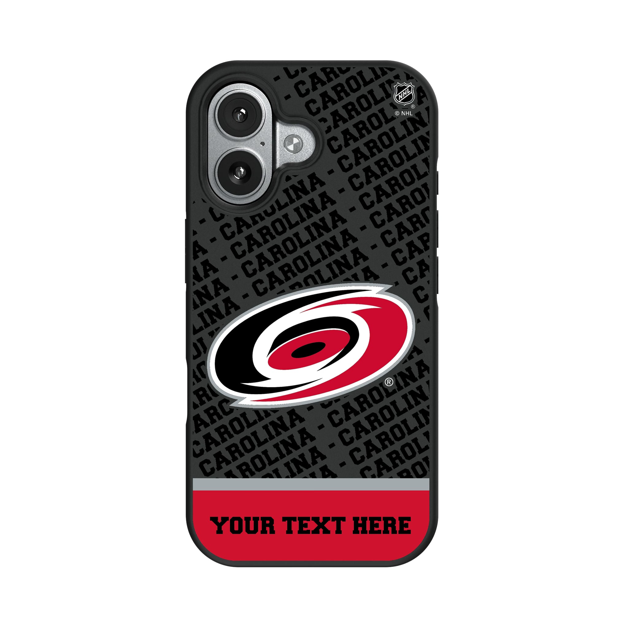 Carolina Hurricanes Personalized EndZone Plus iPhone Bump Phone Case for Apple iPhone#Device_iPhone 17