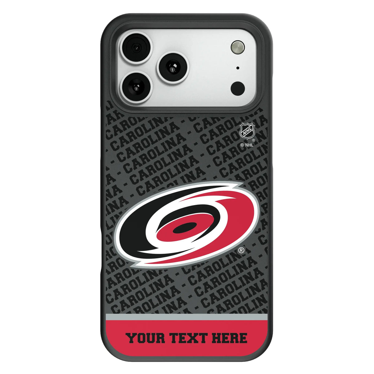 Carolina Hurricanes Personalized EndZone Plus Bump Phone Case for Apple iPhone