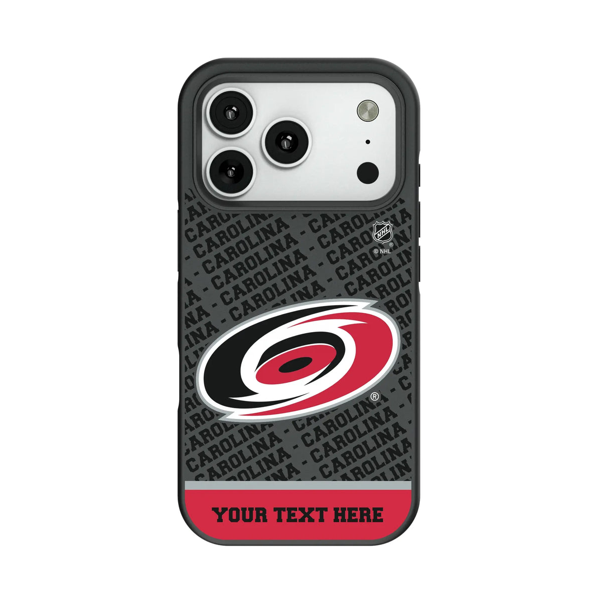 Carolina Hurricanes Personalized EndZone Plus Bump Phone Case for Apple iPhone